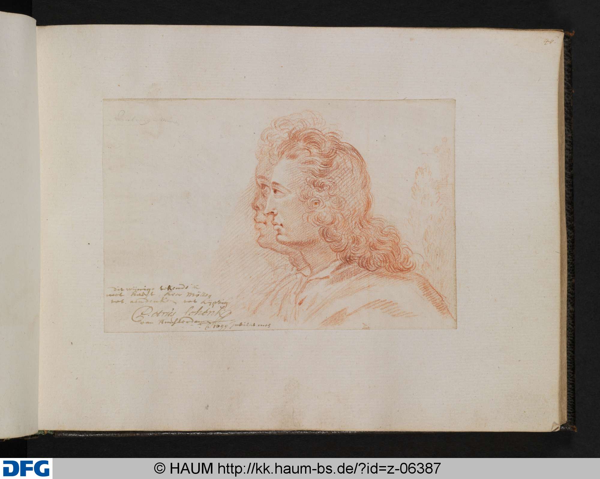 [Profil zweier Männerköpfe], Pieter Schenk, 1699