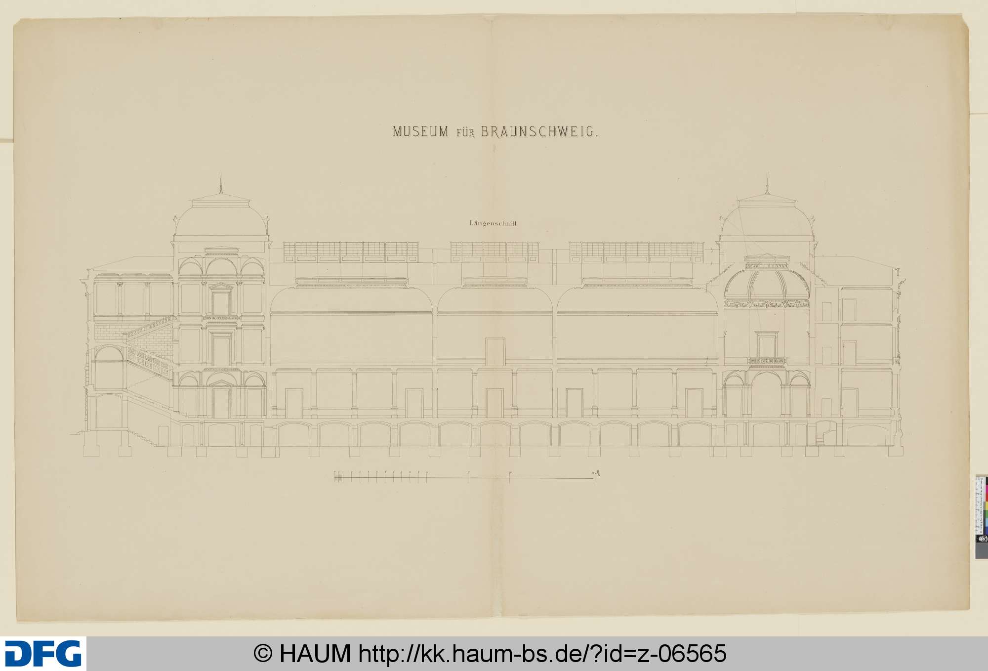 Längenschnitt Herzog Anton Ulrich Museum, Oskar Sommer