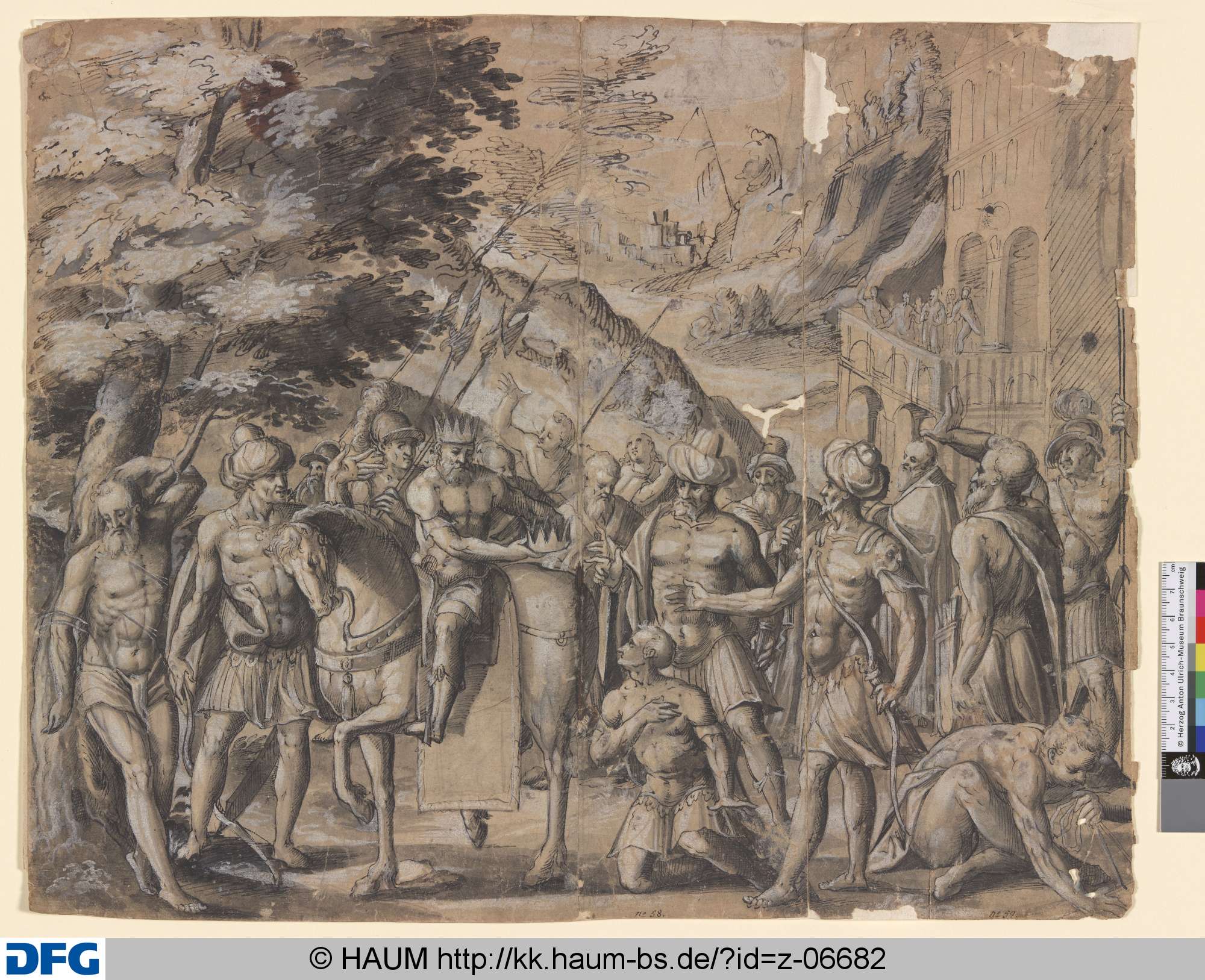 [Das Schießen auf die Leiche des Vaters], 16th century