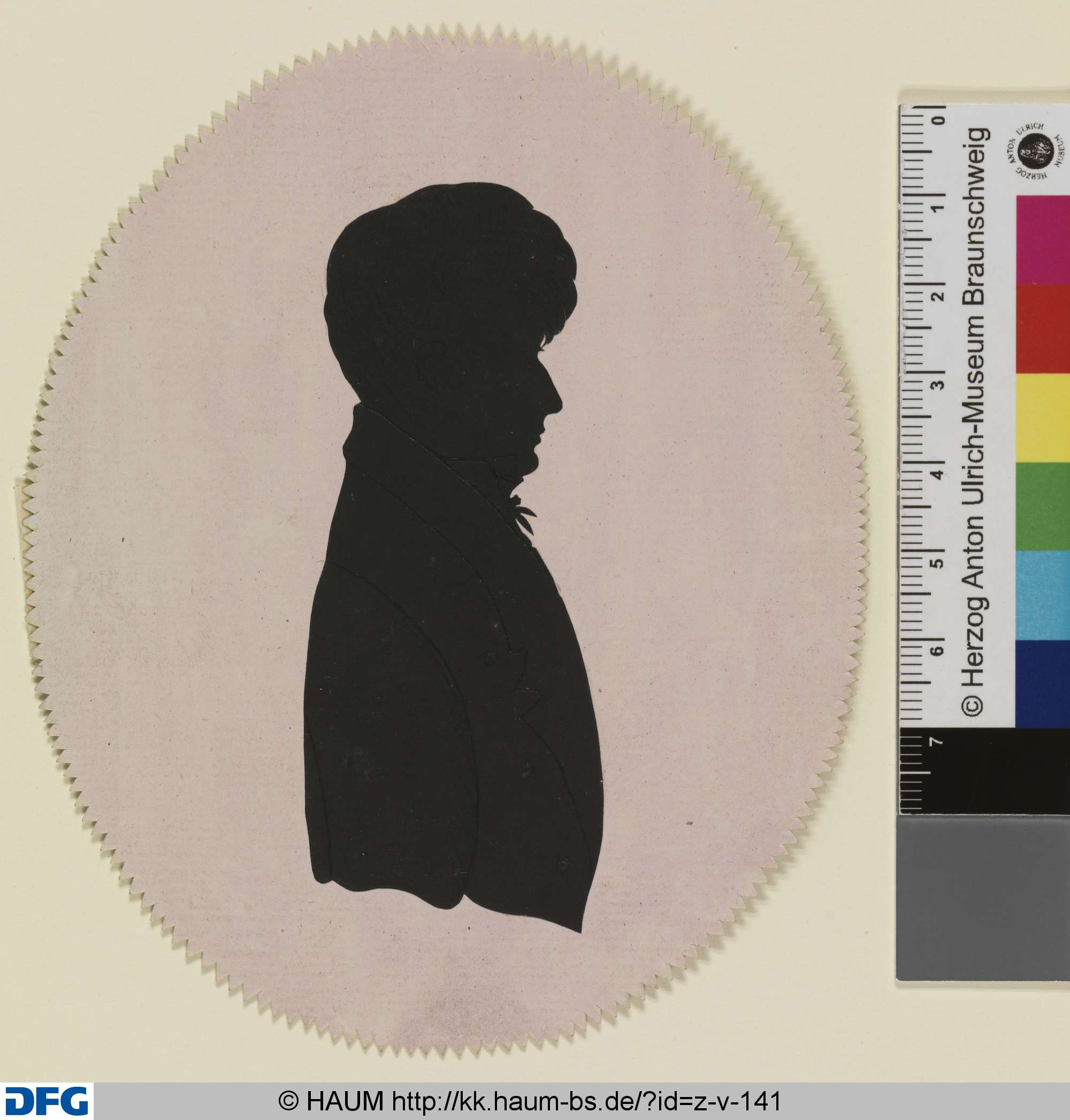 Schattenriss eines Mannes, 19th century
