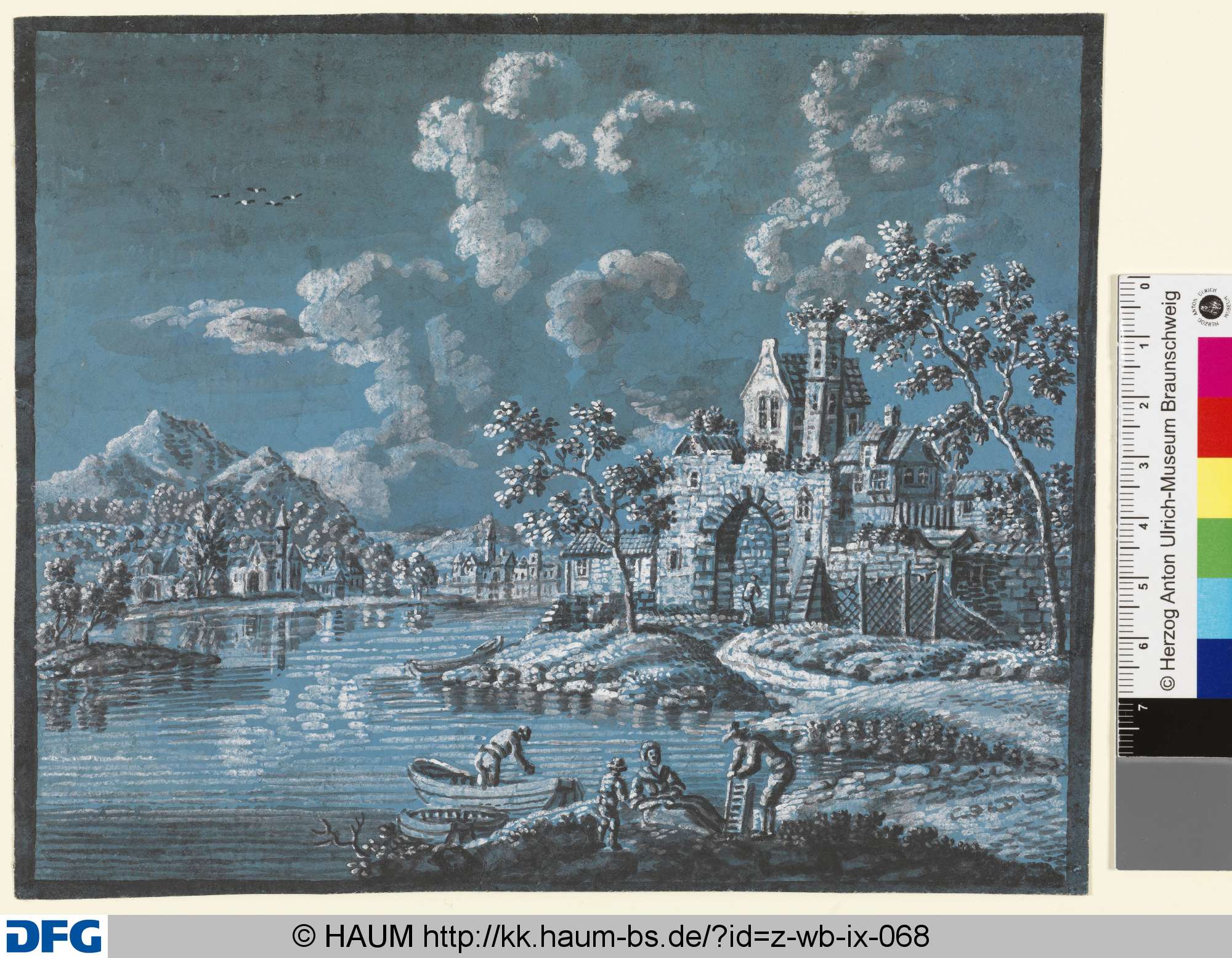 Landschaft mit See