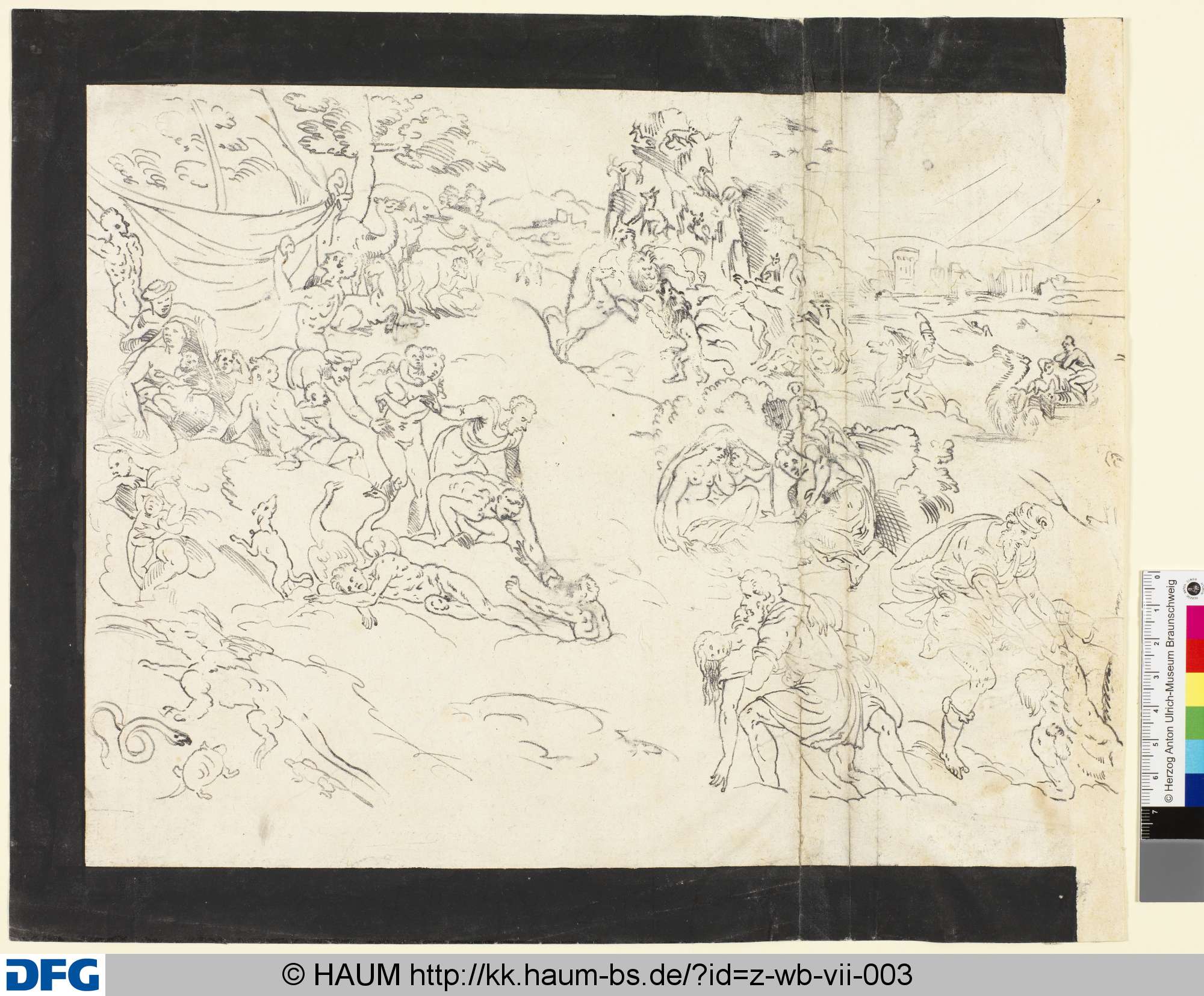 Die Sintflut, Johann Melchior Bocksberger, 16th century