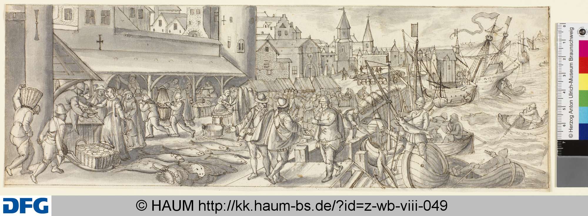 Eine Hafenszene, 16th century