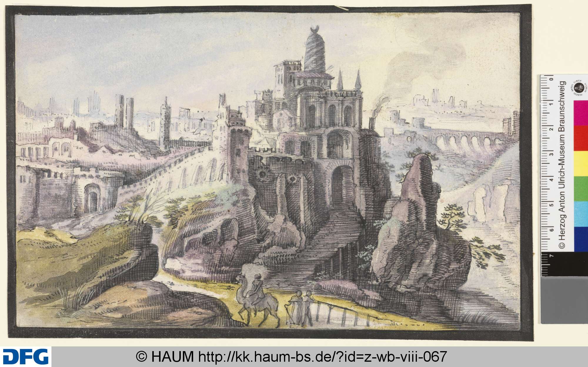 Landschaft mit Festung, Hans Hellwig, 1601–1611