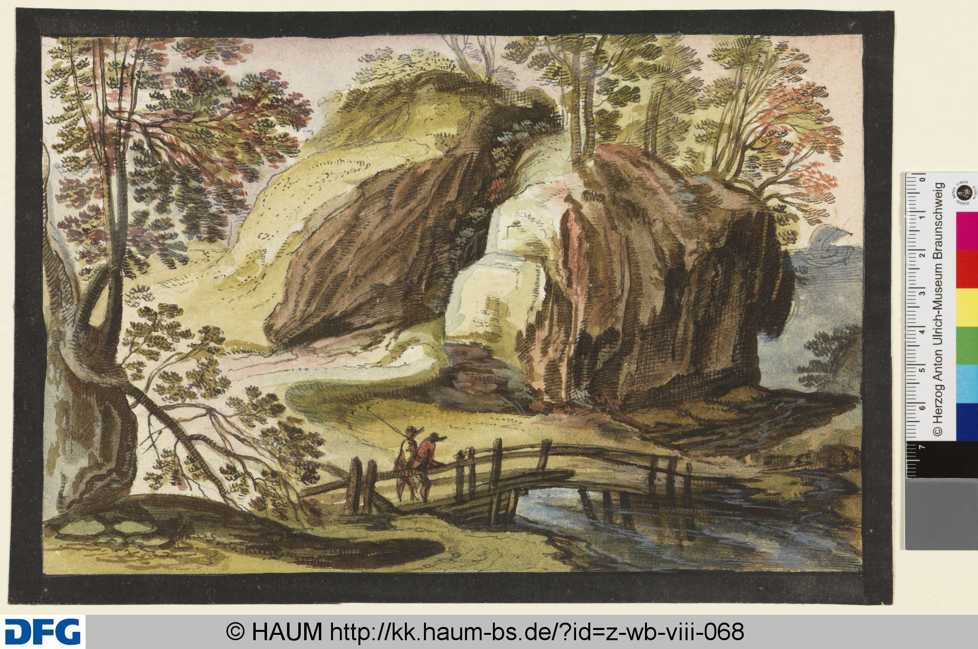Landschaft mit Fluss, Hans Hellwig, 1601–1611