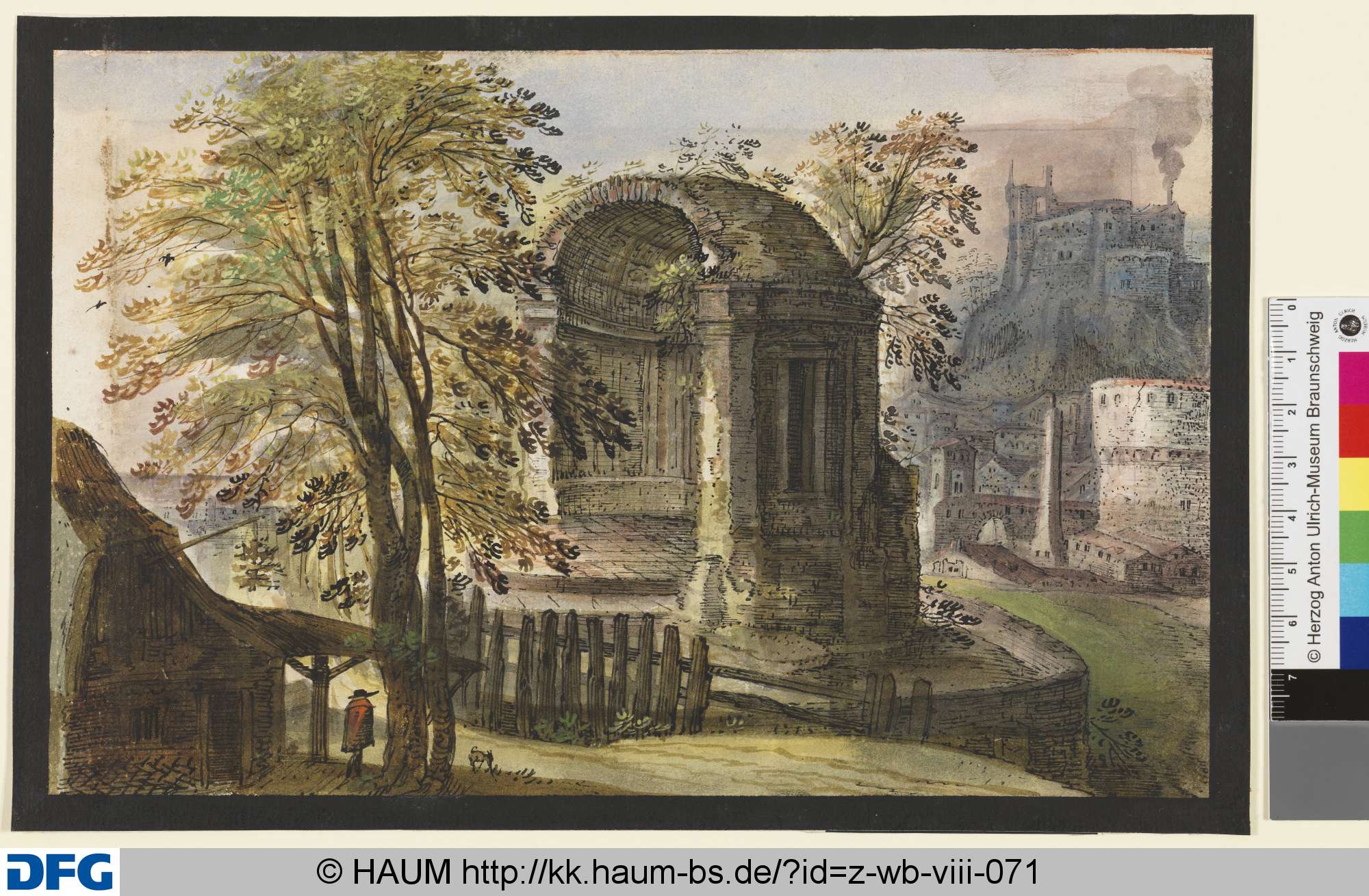 Landschaft mit Ruine, Hans Hellwig, 1601–1611