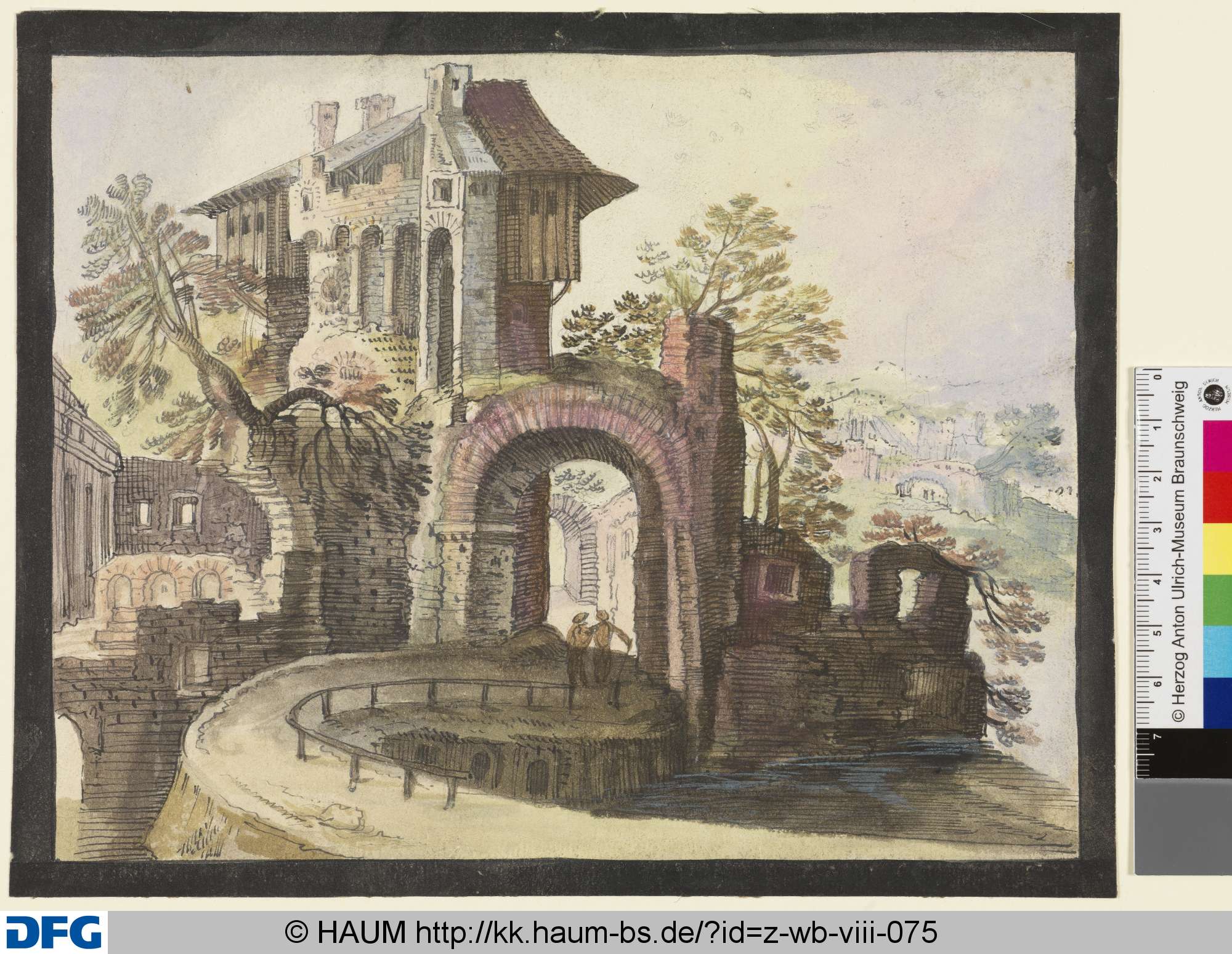 Landschaft mit Festung, Hans Hellwig, 1601–1611