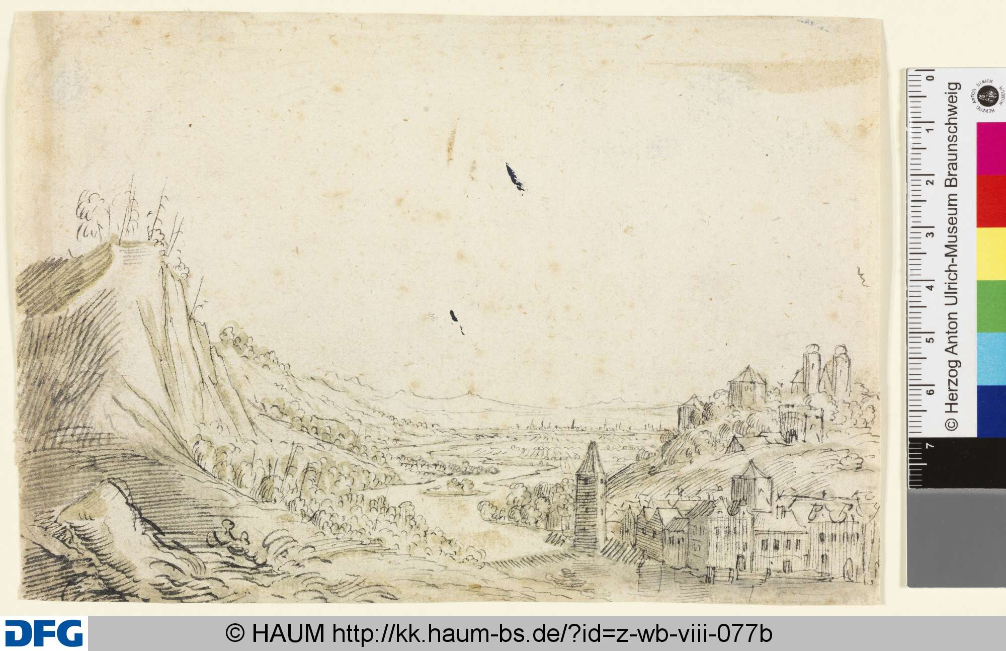 Ansicht von Cannstatt, Wenceslaus Hollar, 1627–1677