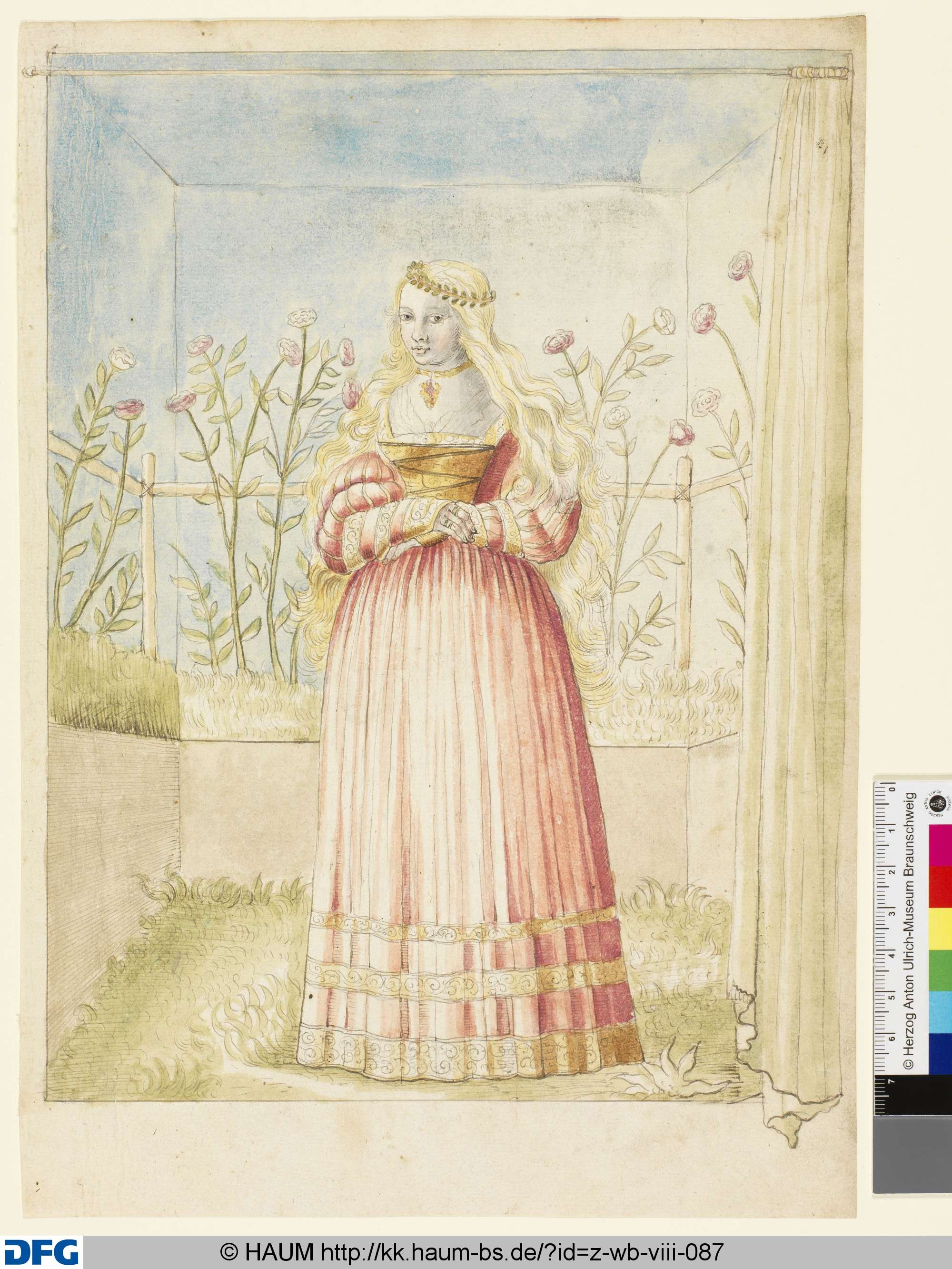 Eine Jungfrau im Rosenhag, 16th century