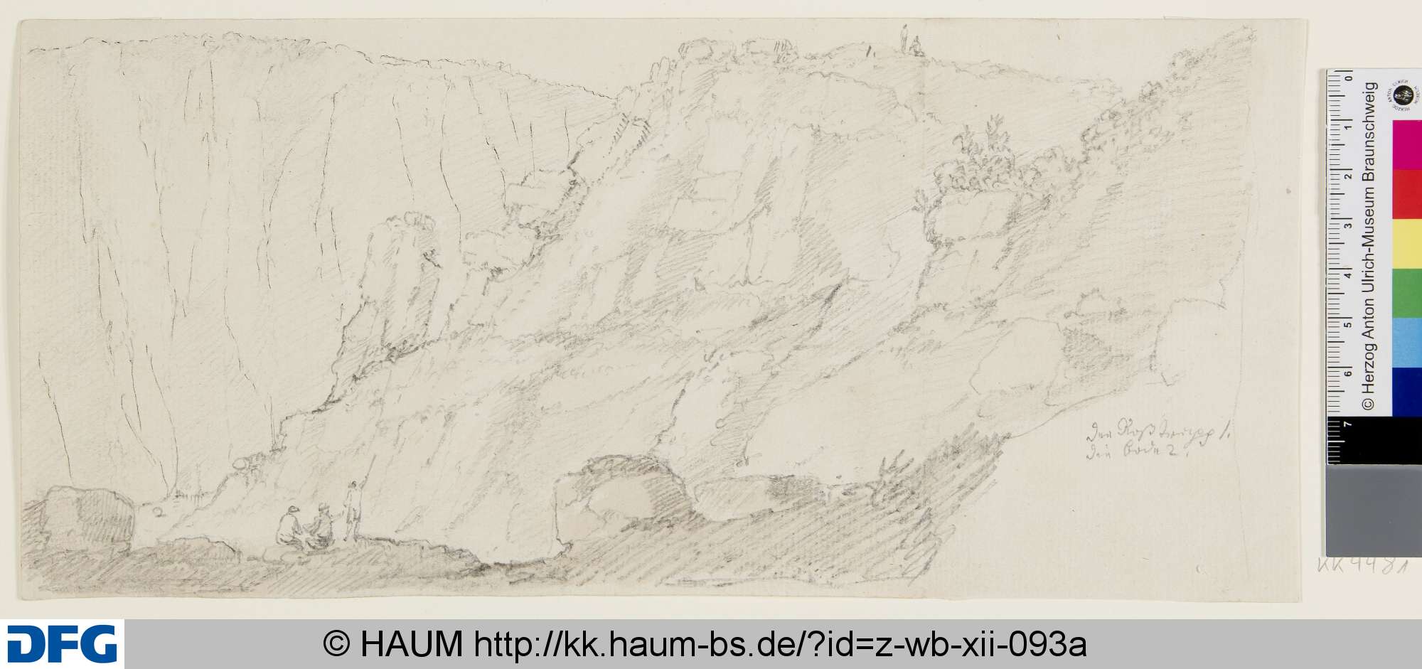 Die Rosstrappe und die Bode, Pascha Johann Friedrich Weitsch, 1757–1791