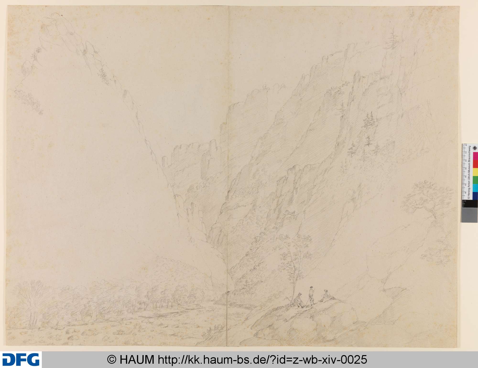 Die Rosstrappe im Harz, Pascha Johann Friedrich Weitsch, 1757–1789