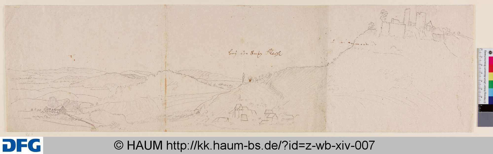 Die Burg Plesse bei Göttingen, Pascha Johann Friedrich Weitsch, 1757–1768