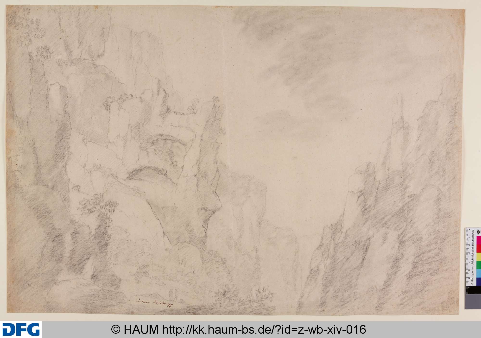 Die untere Rosstrappe, Pascha Johann Friedrich Weitsch, 1757–1786
