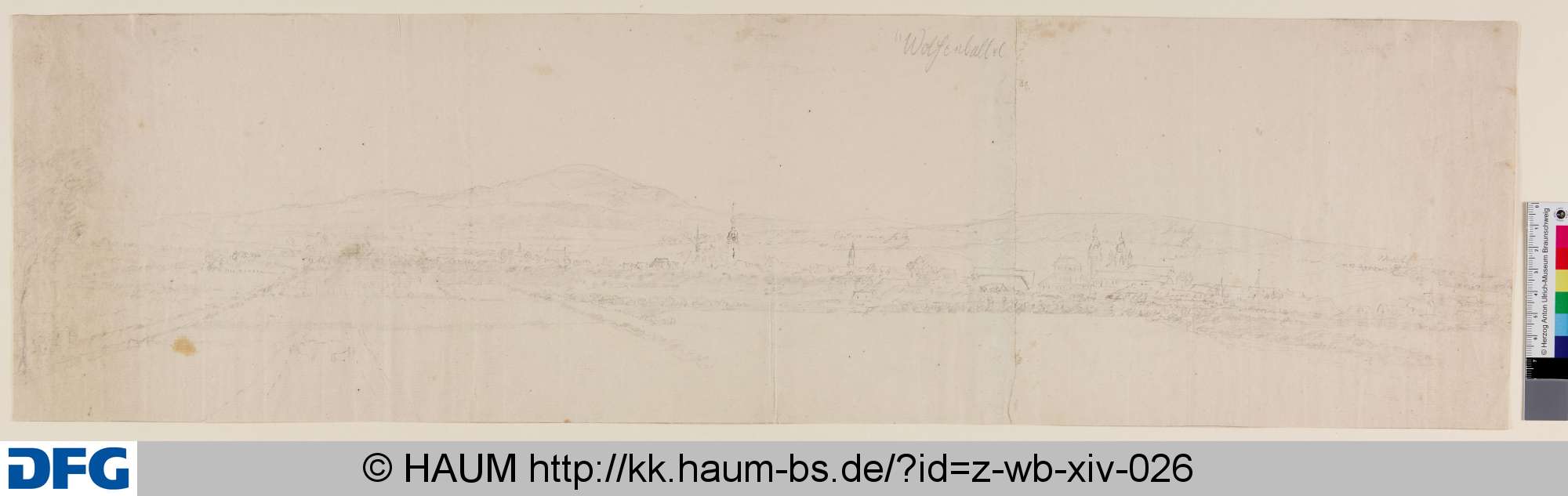 Panorama von Wolfenbüttel, Pascha Johann Friedrich Weitsch, 1757–1768