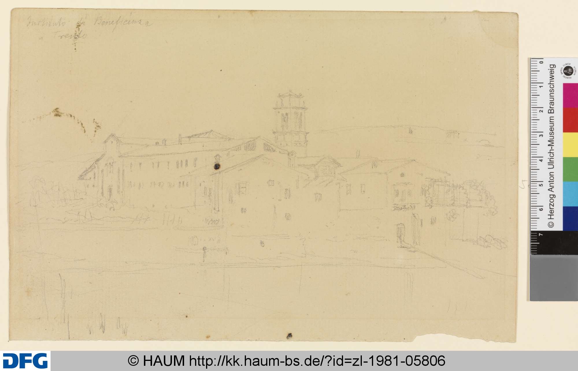 Istituto di Beneficenza in Trient, Carl Blechen, 1828–1829