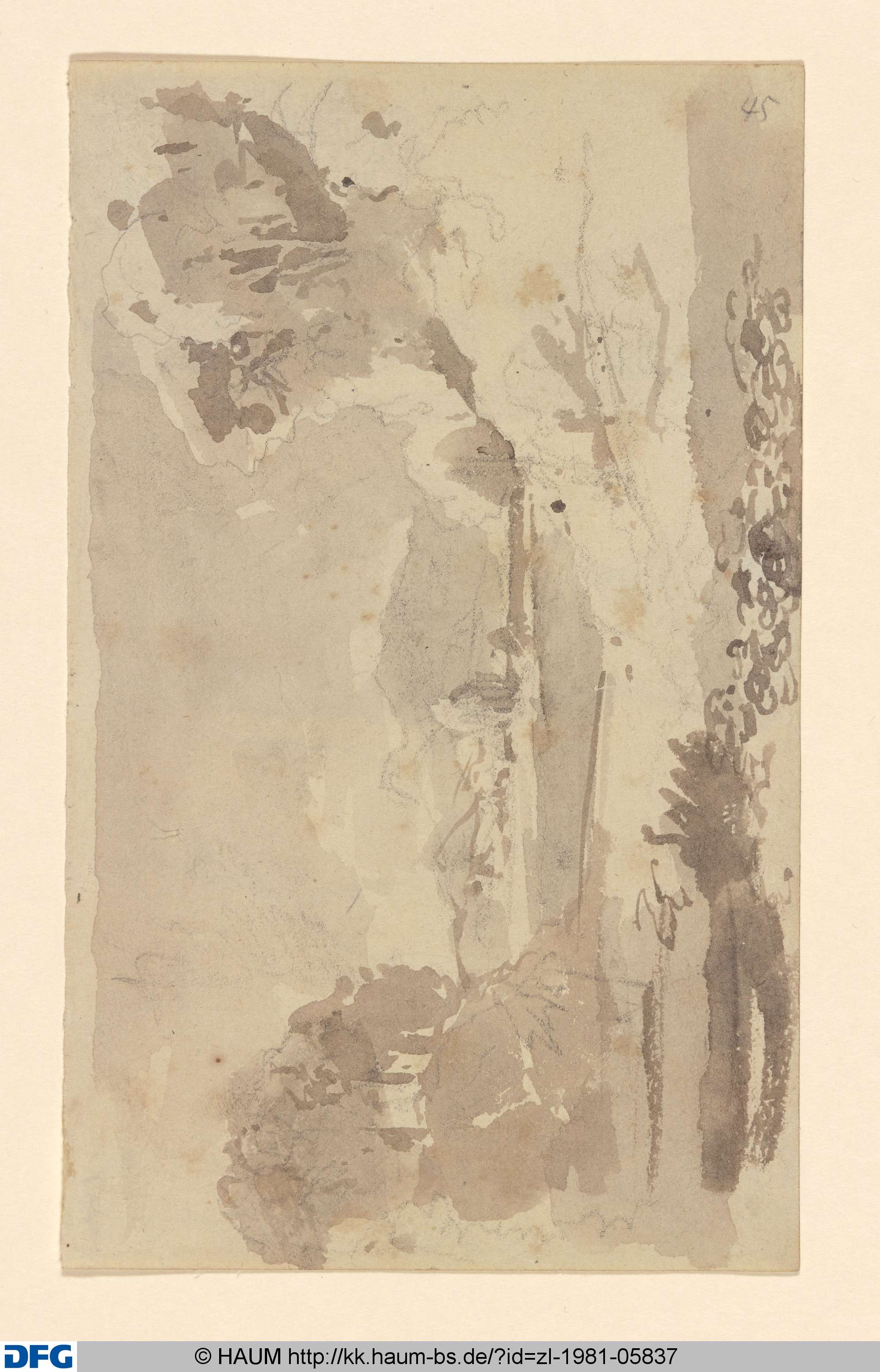 Umbrische Landschaften, Carl Blechen, 1829