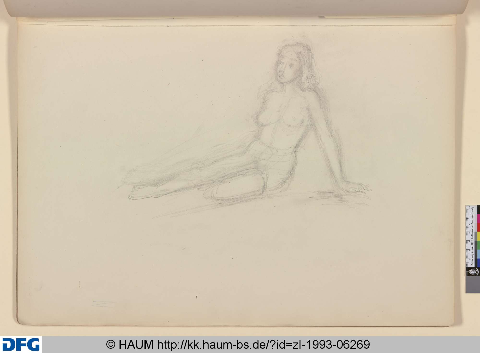 Sitzender weiblicher Akt, Kurt Edzard, 1910–1972