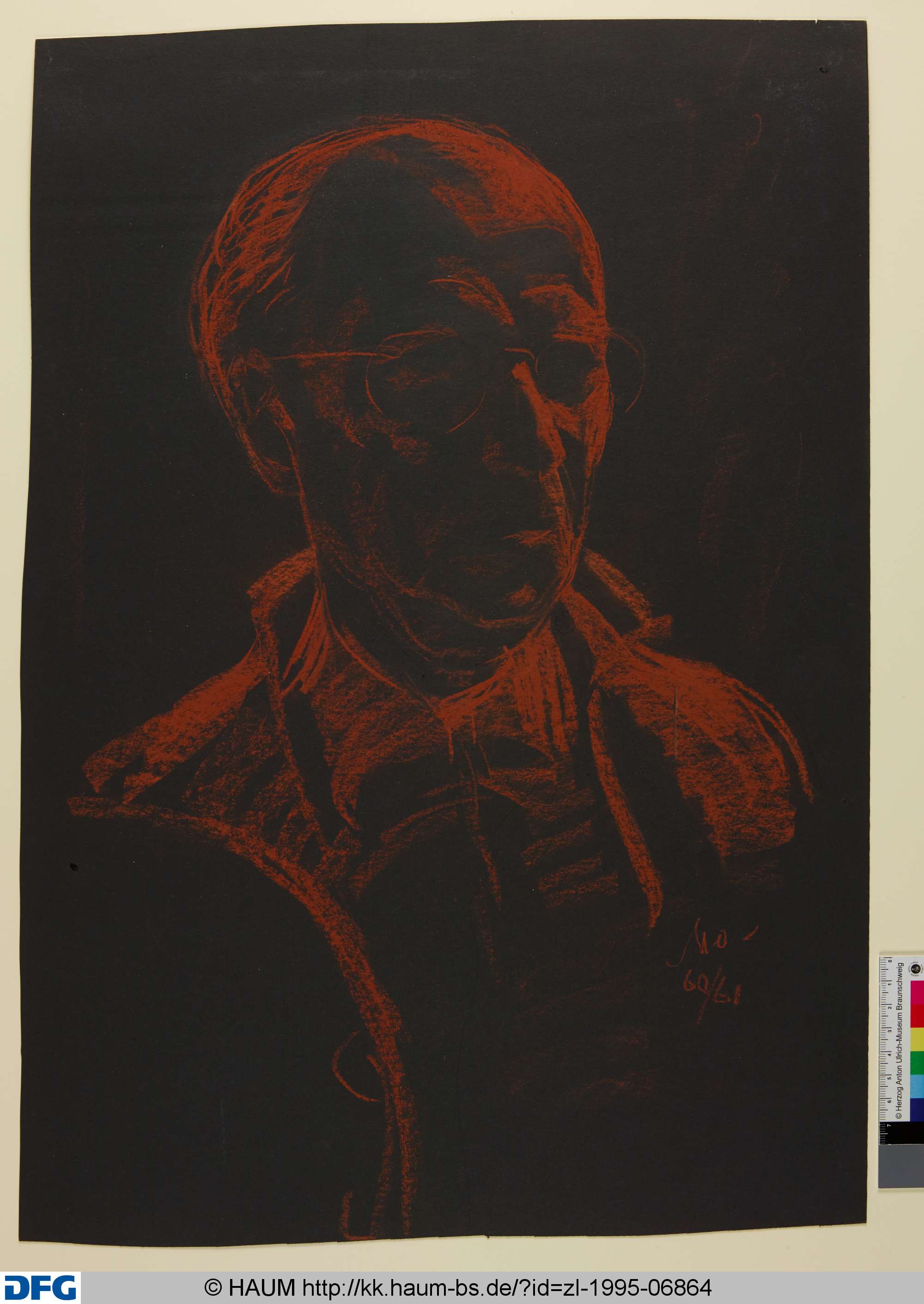 Selbstbildnis, Kurt Mohr, 1960–1961