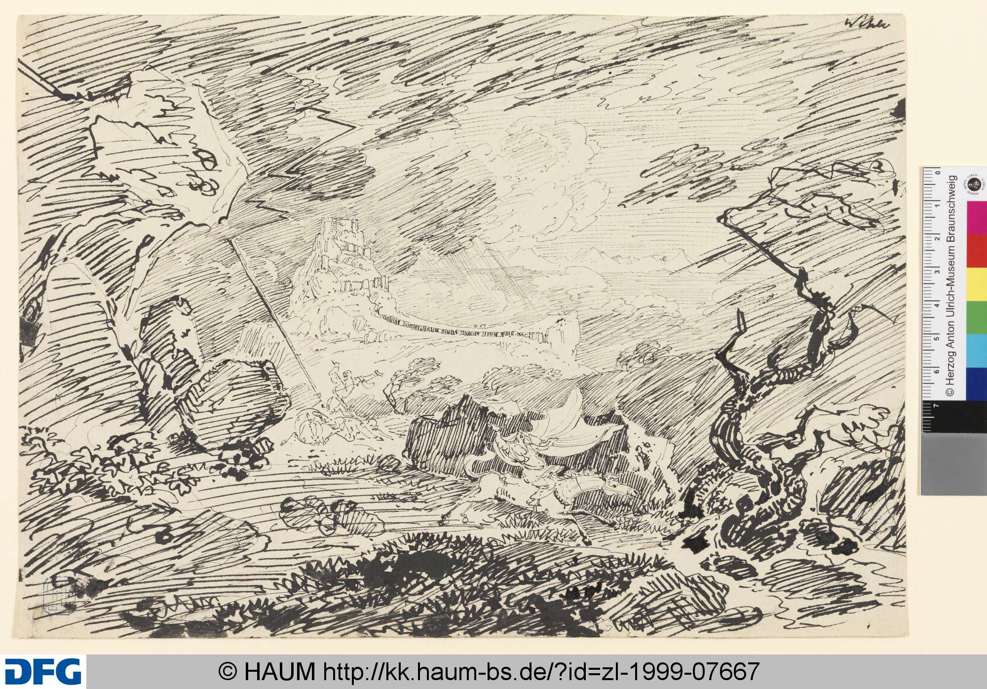 Gewitterlandschaft, Heinrich Theodor Wehle, 1798–1805
