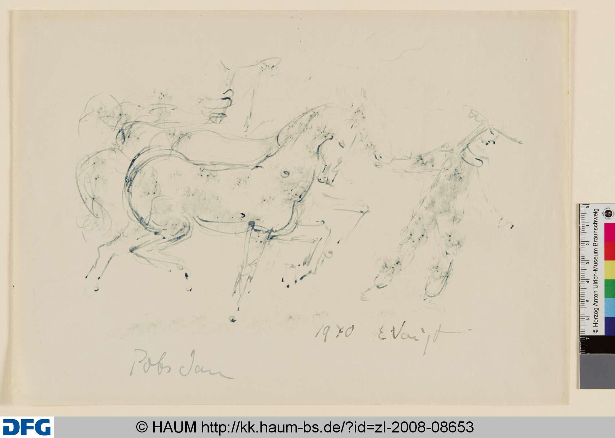 Quadrige nach rechts, Elisabeth Voigt, 1970
