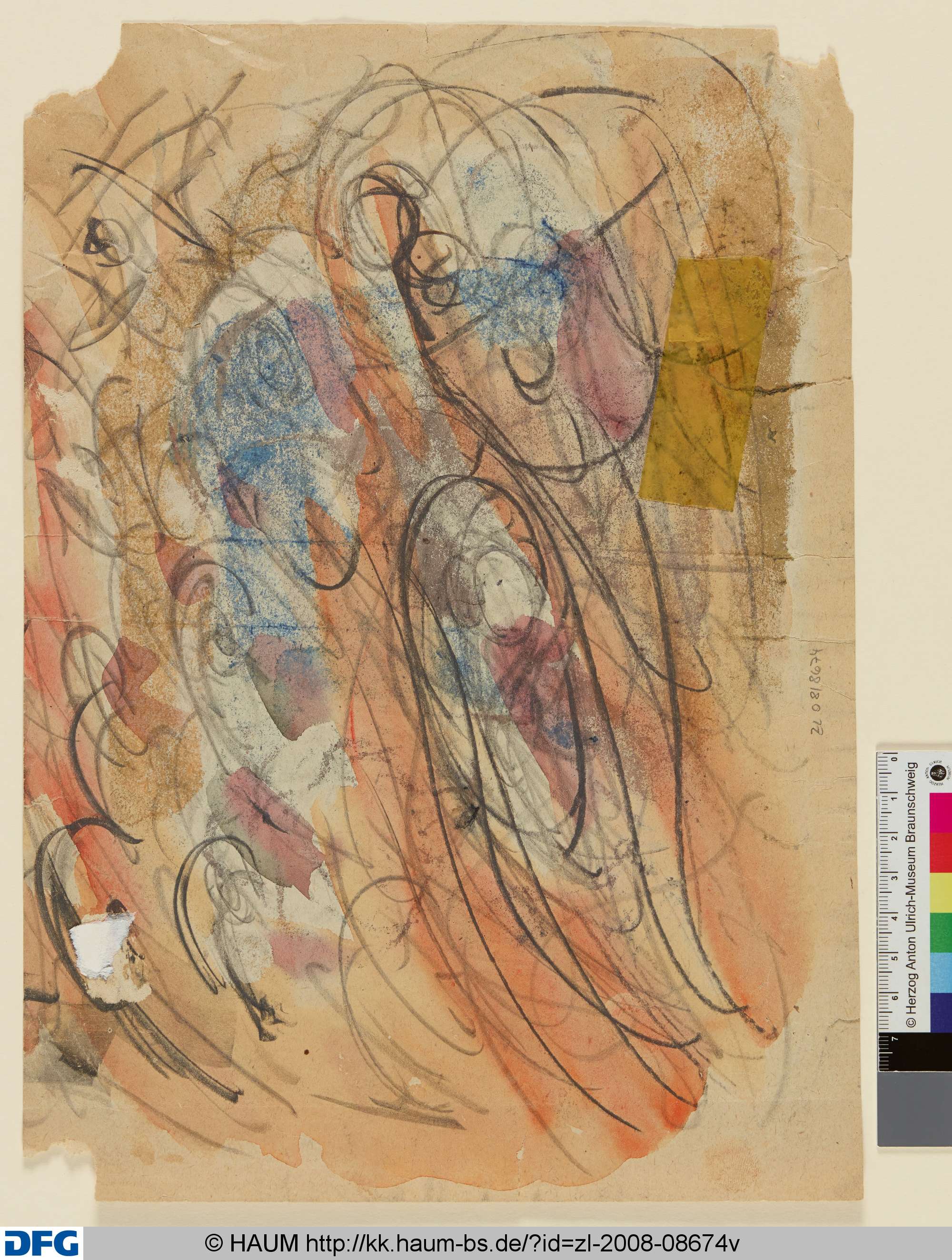 Pinsel- und Kreideproben, Elisabeth Voigt, 1913–1977