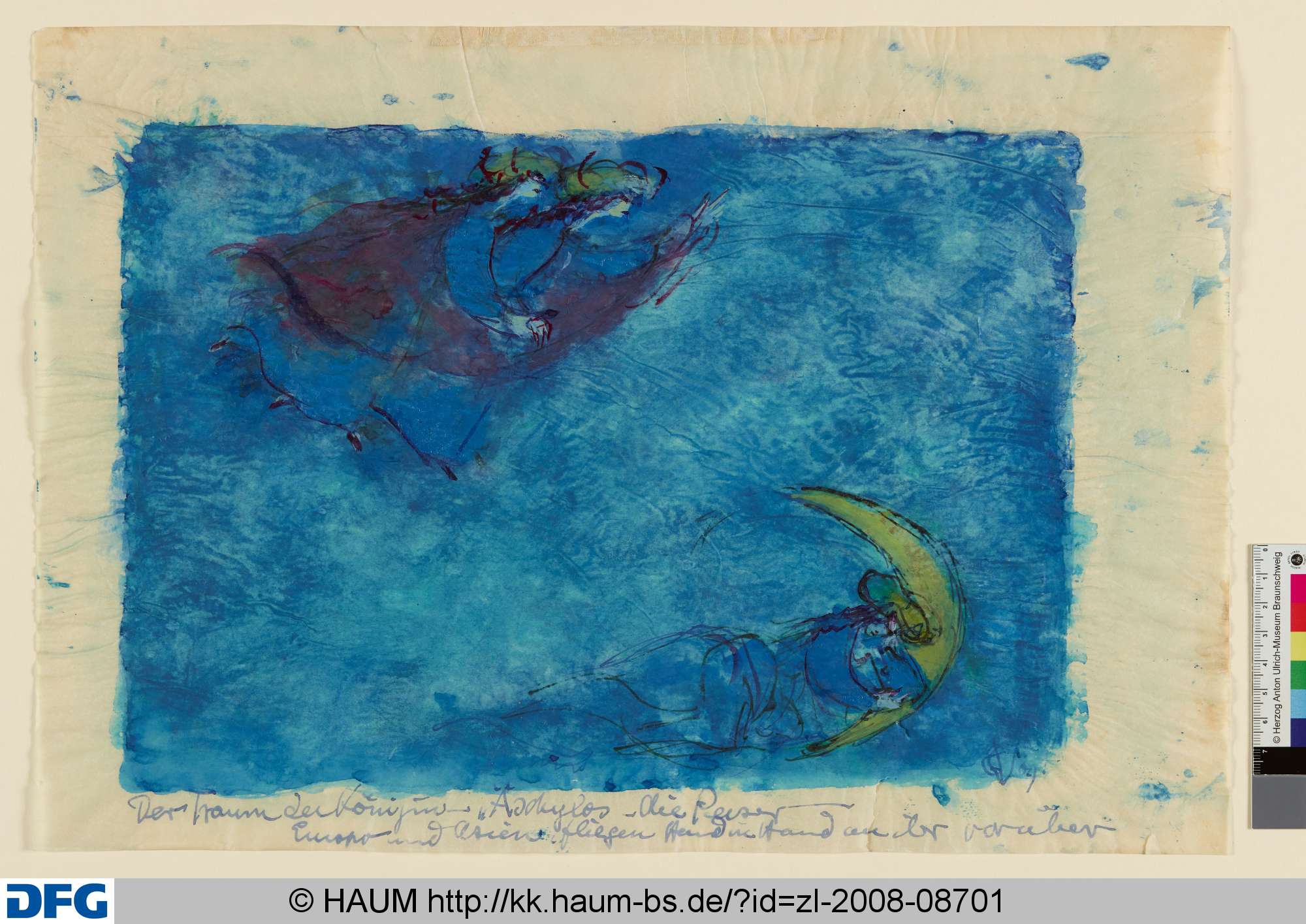 Europa begegnet Asien (Skizze), Elisabeth Voigt, 1913–1977