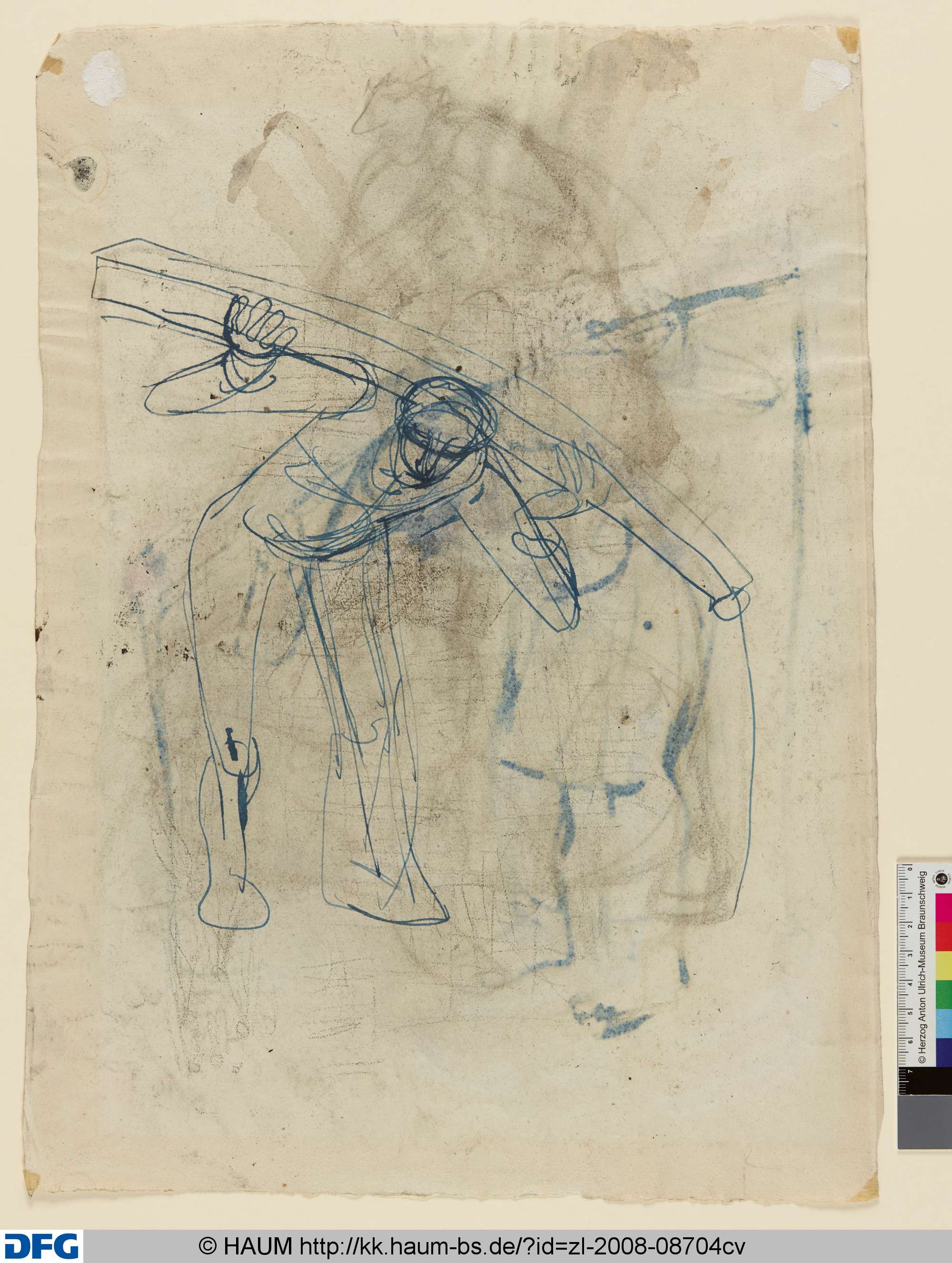 Jeremias als Jochträger (Skizze), Elisabeth Voigt, 1913–1977