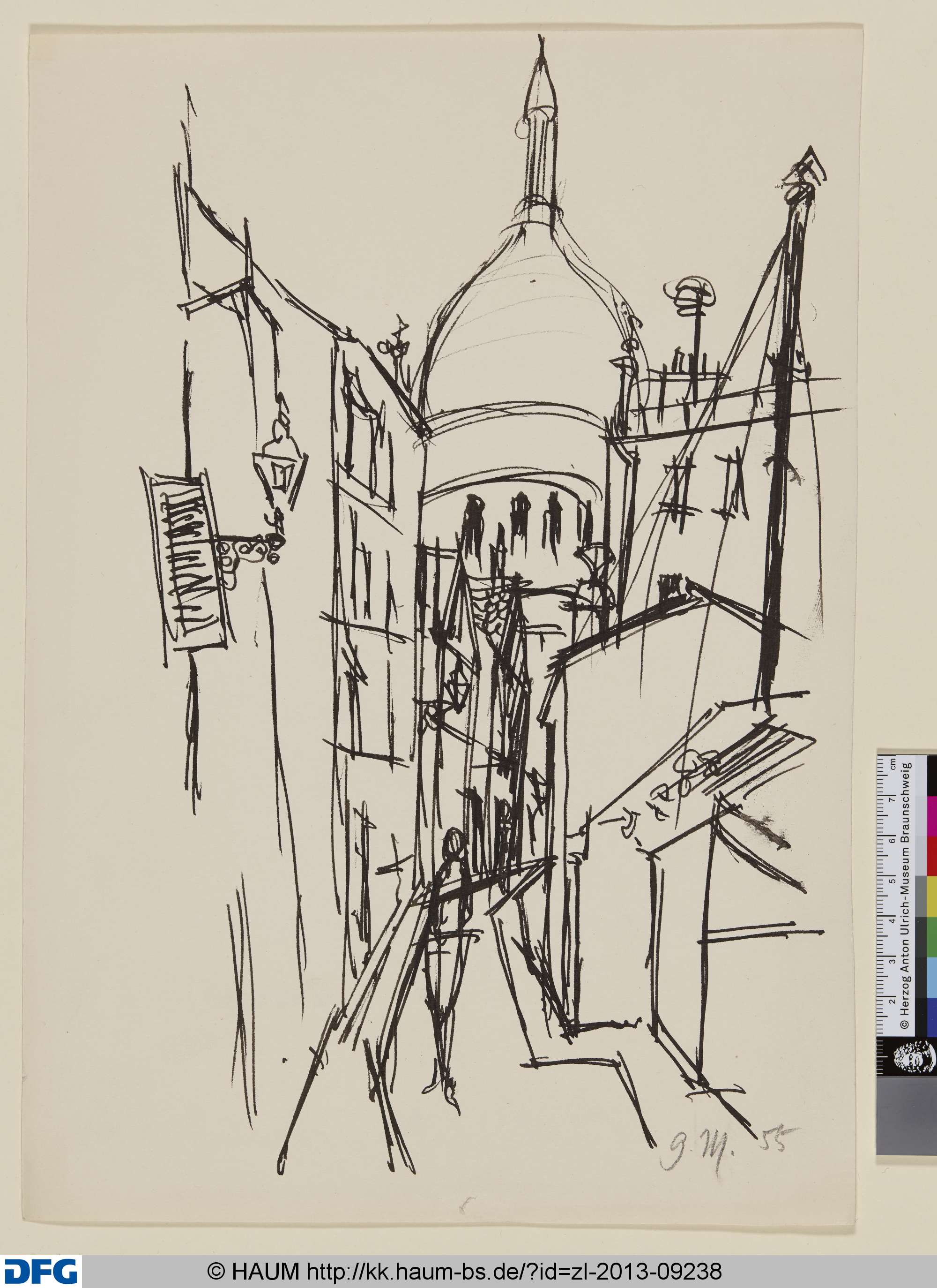 o.T. (Sacré Coeur), Gottlieb Mordmüller, 1955