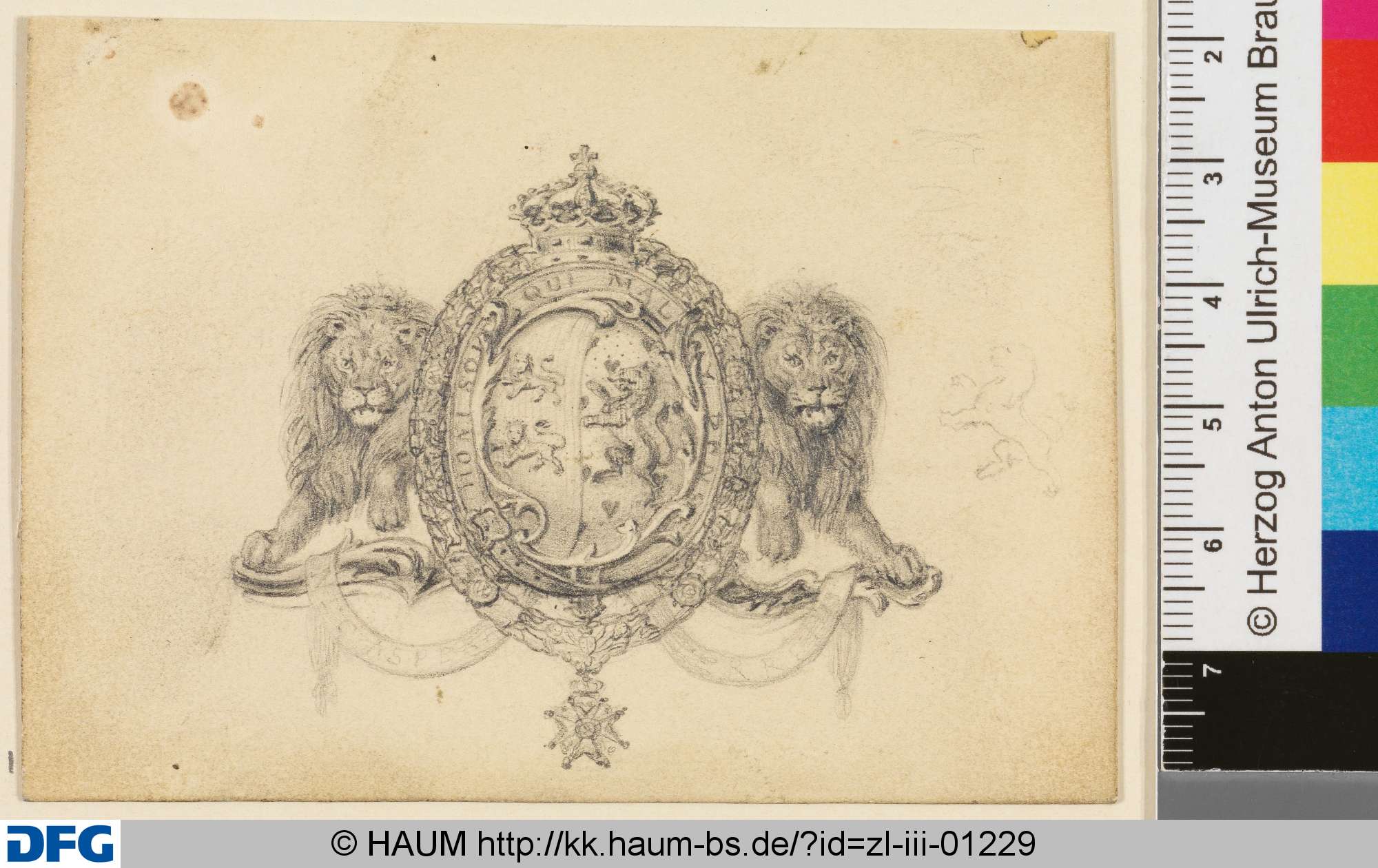 Wappen des Herzogtums Braunschweig-Lüneburg, Friedrich Knolle, 1827–1877