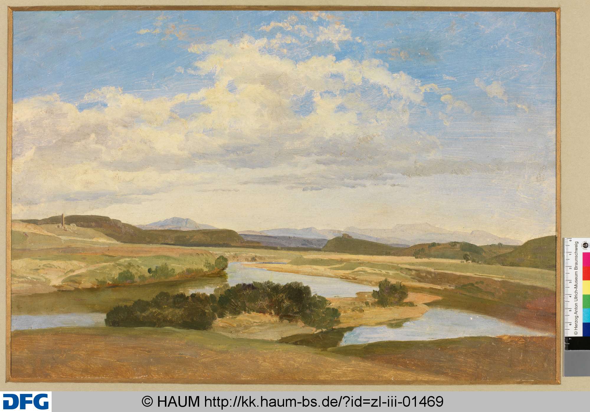 Acqua Acetosa bei Rom, Heinrich Brandes, 1830–1831