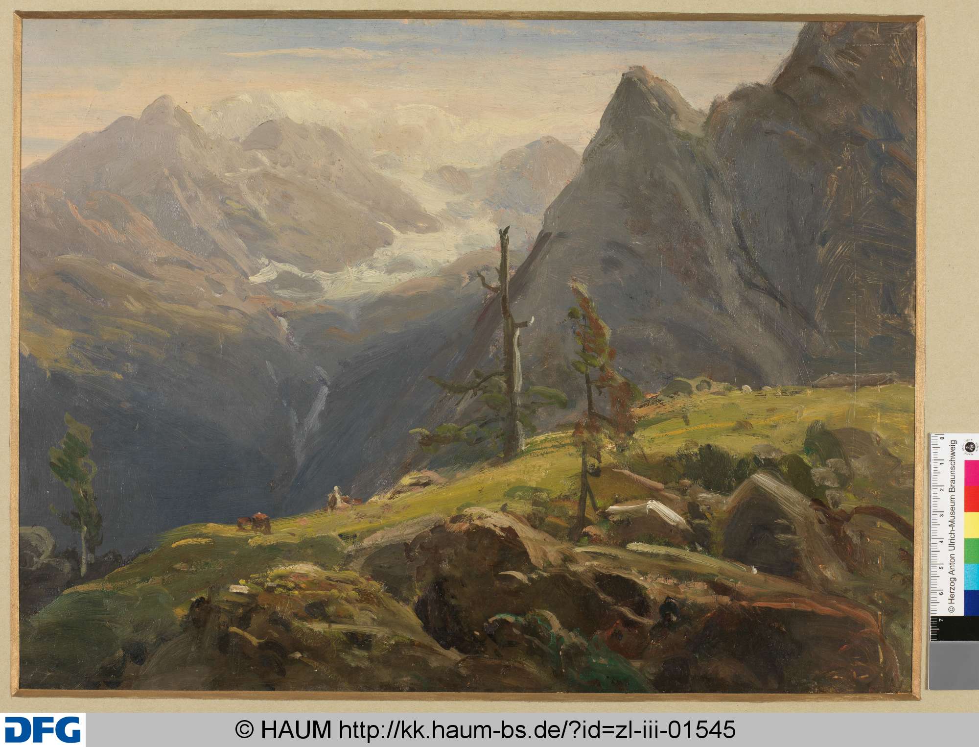 Studie zu einem Gemälde, Heinrich Brandes