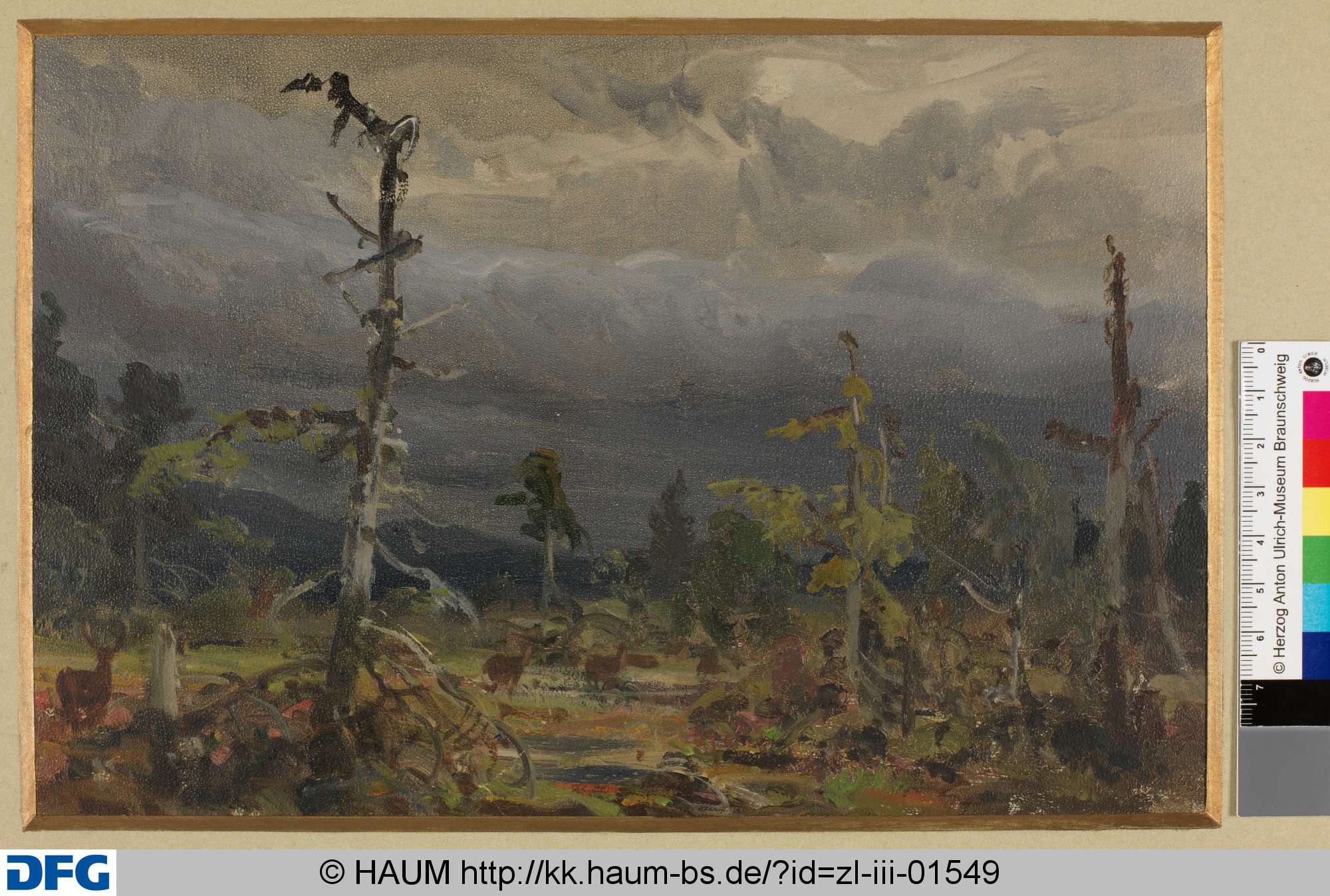 Wolkenstudie, Heinrich Brandes, 1843–1873