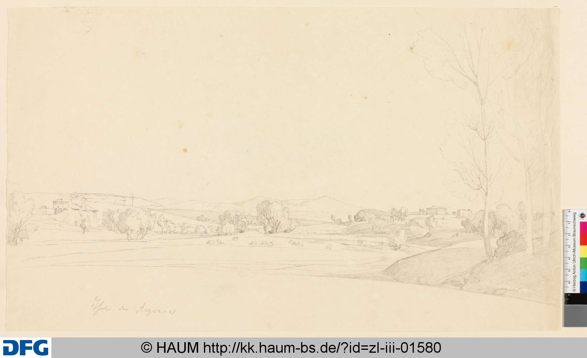 Italienische Berglandschaft bei Subiaco, Heinrich Brandes, 1830–1832