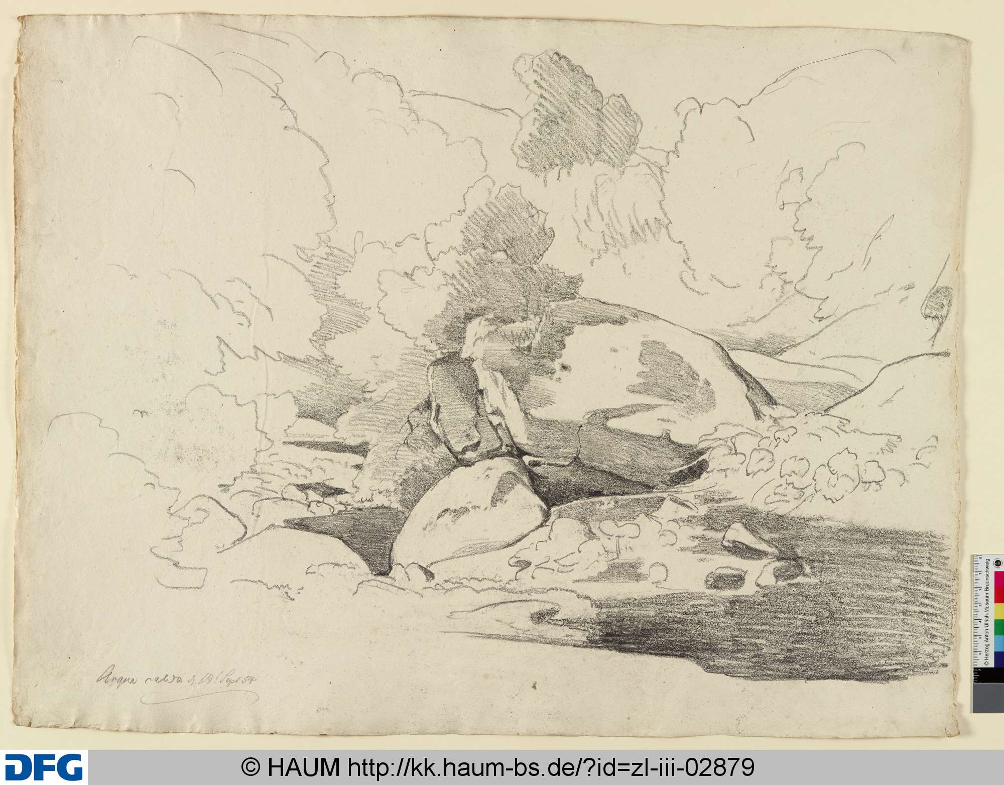 Acqua Calda, Adolf Nickol, 1854