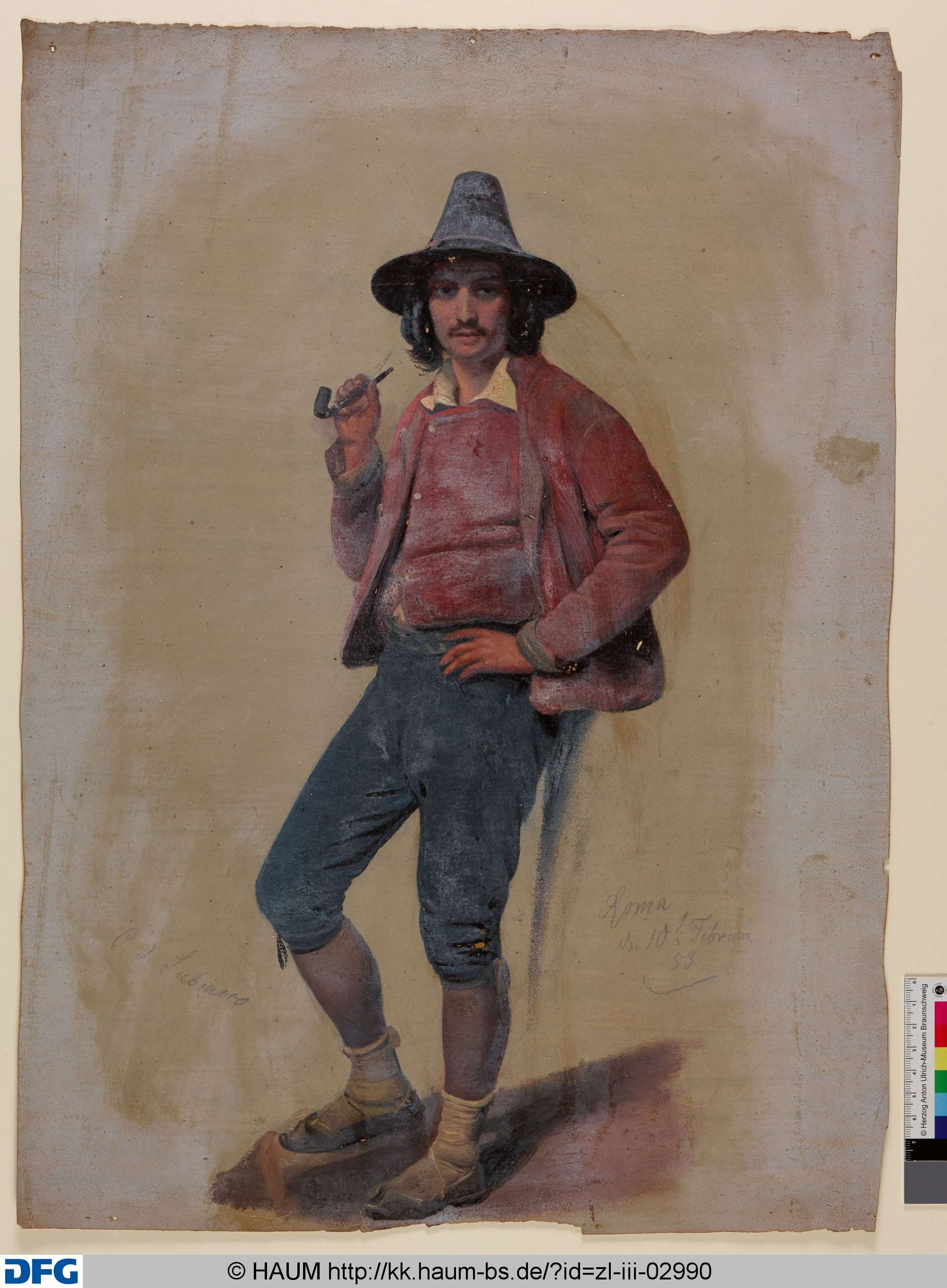 Hirte aus Subiaco, Adolf Nickol, 1853
