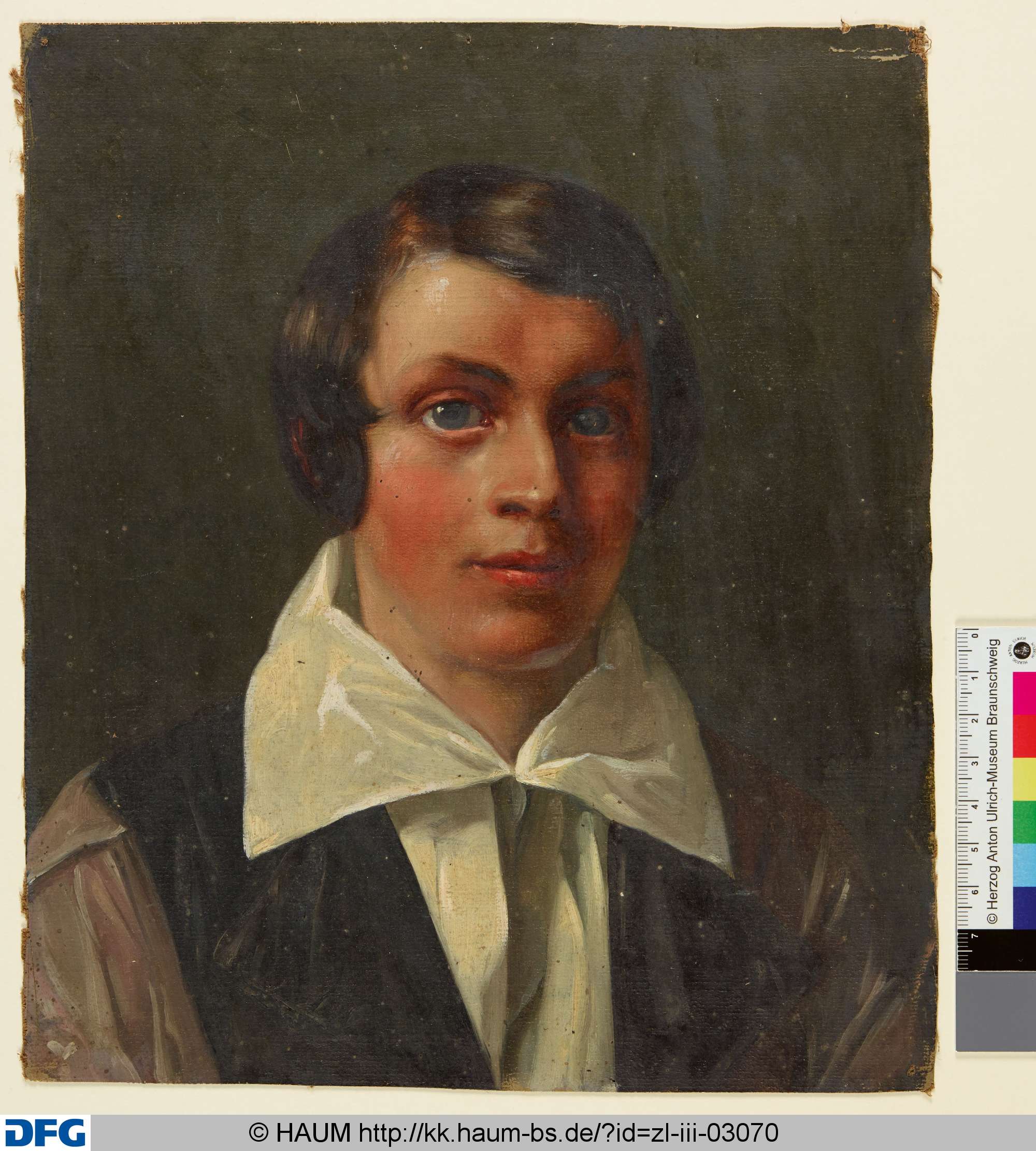 Bildnis eines jungen Mannes, Adolf Nickol, 1839–1905