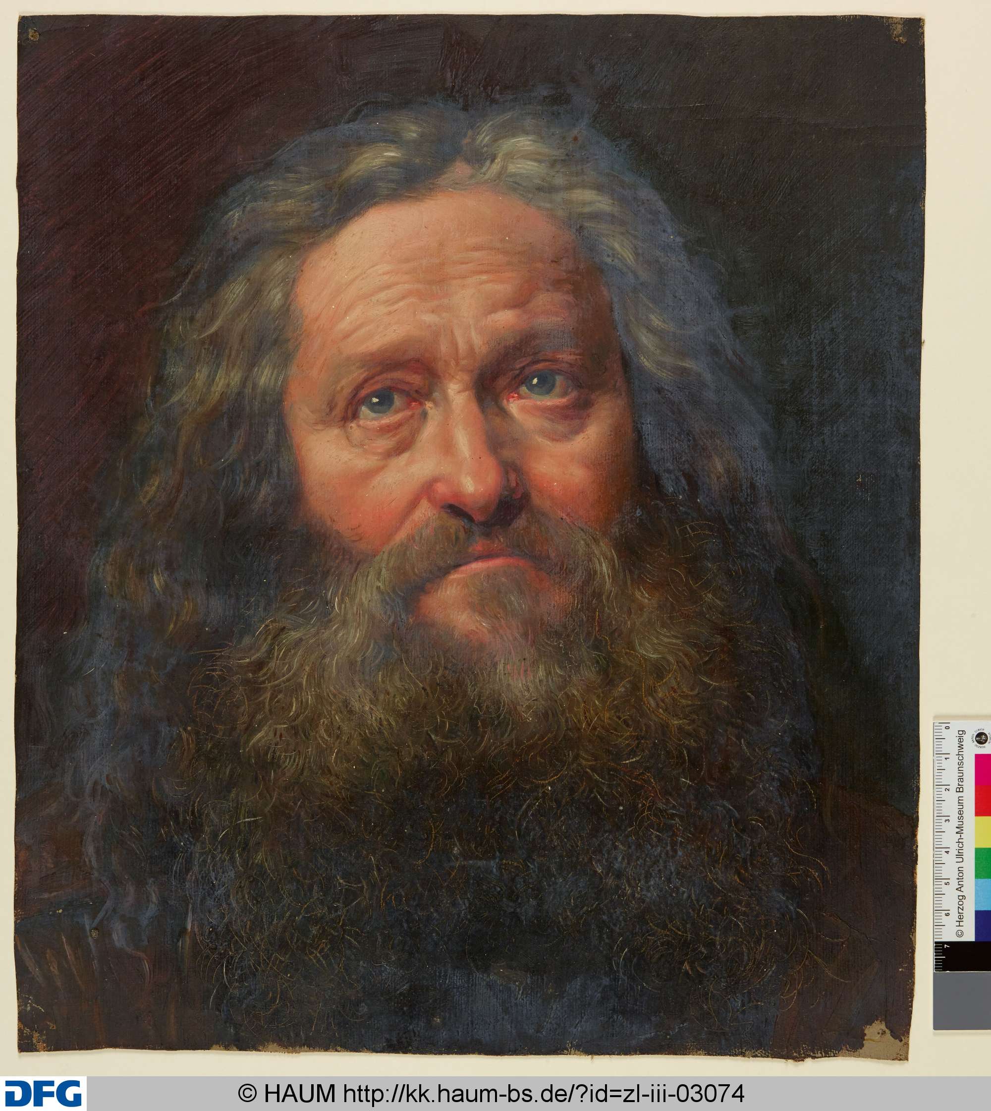 Bildnis eines alten Mannes, Adolf Nickol, 1844–1905