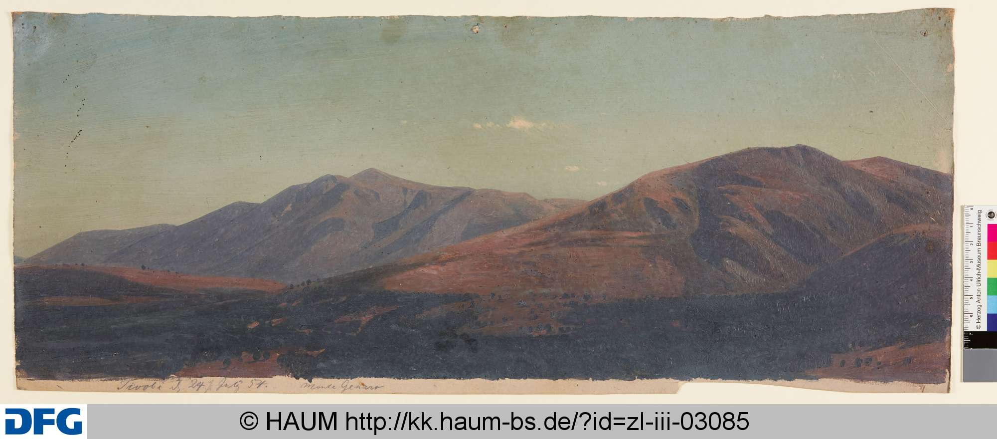 Monte Gennaro, Adolf Nickol, 1854