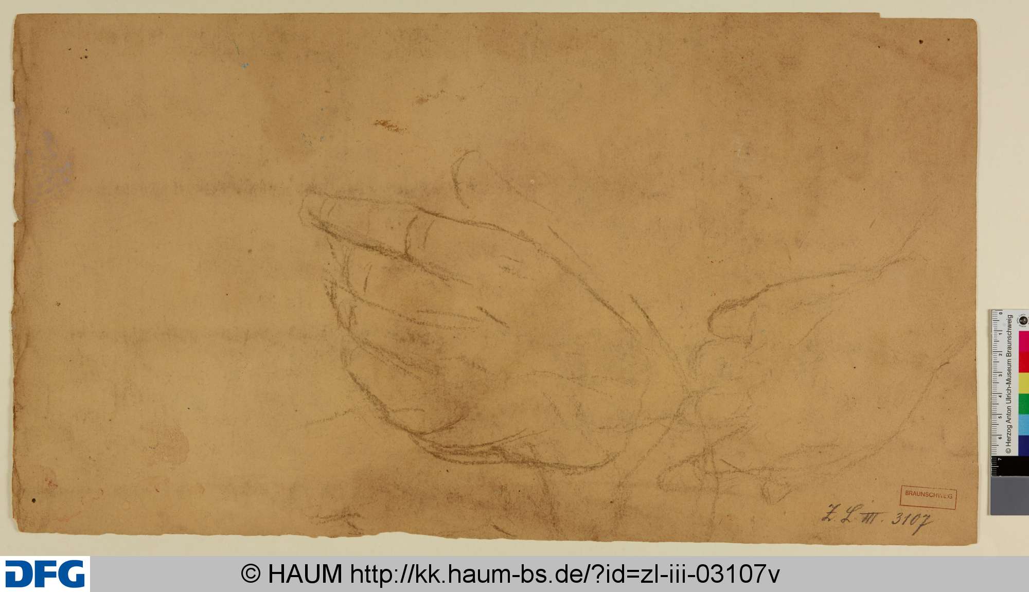 Handstudien, Heinrich Brandes, 1855–1861