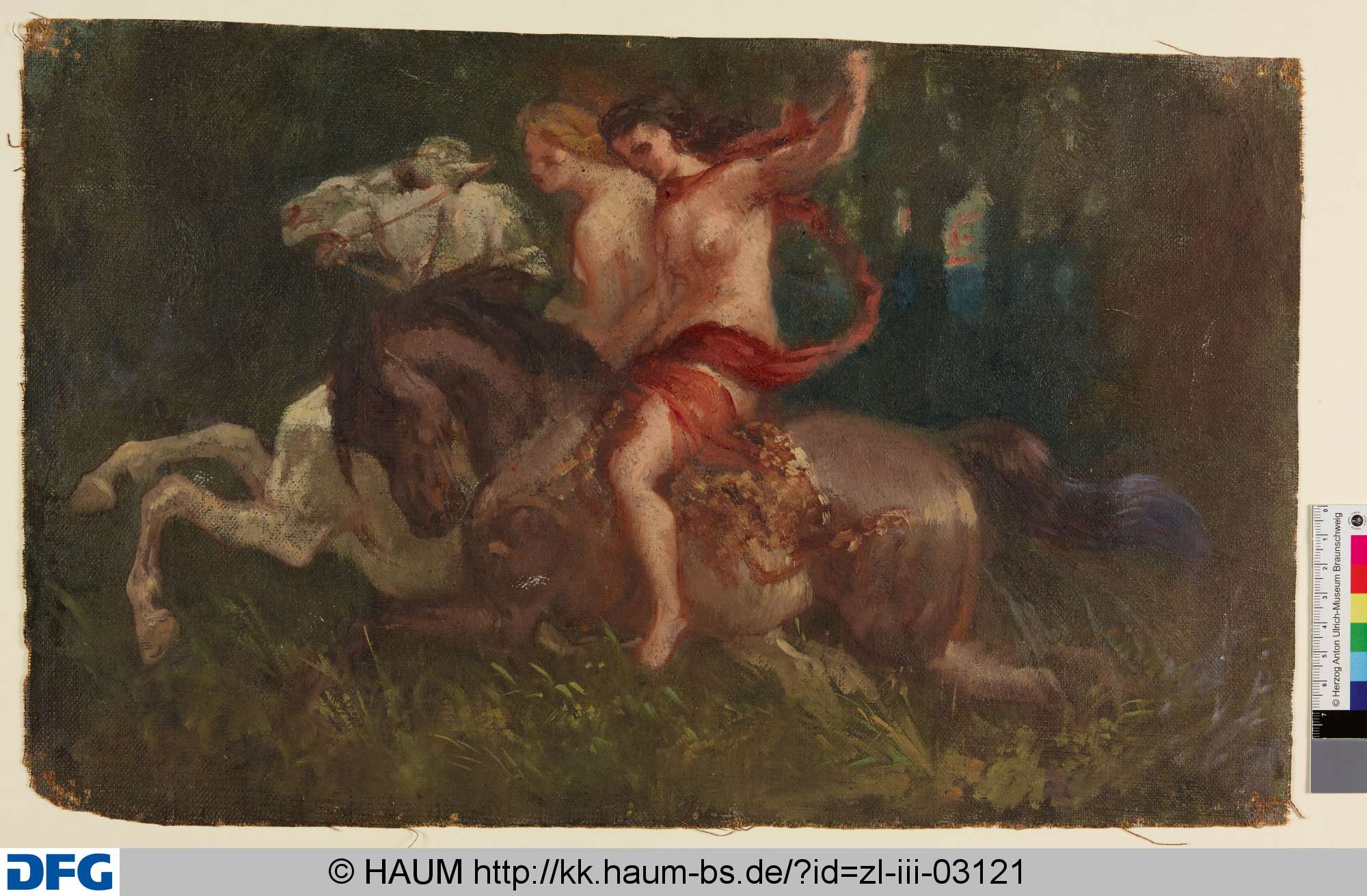 Zwei reitende Frauen, Adolf Nickol, 1844–1905