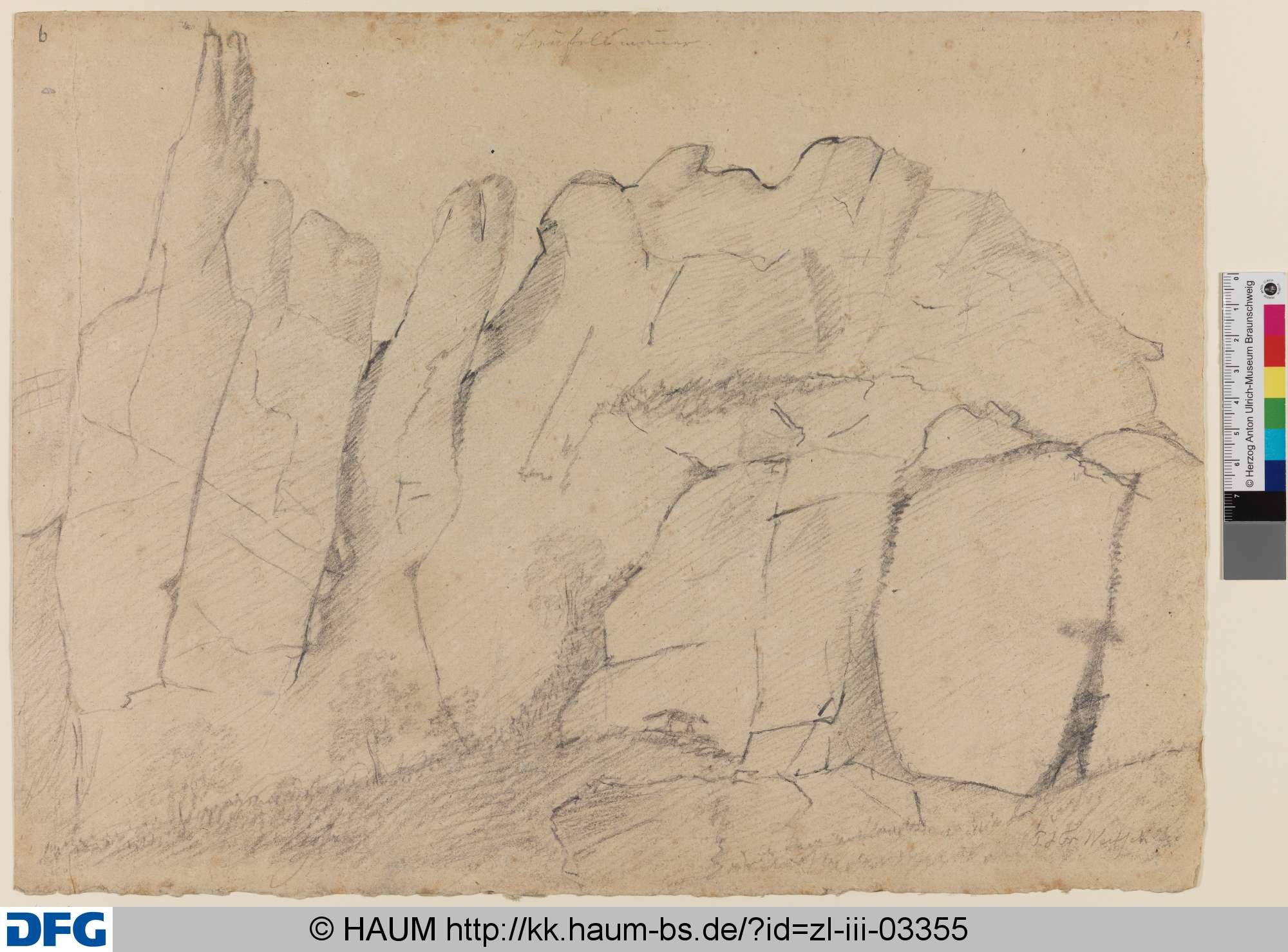 Die Teufelsmauer, Pascha Johann Friedrich Weitsch, 1757–1786