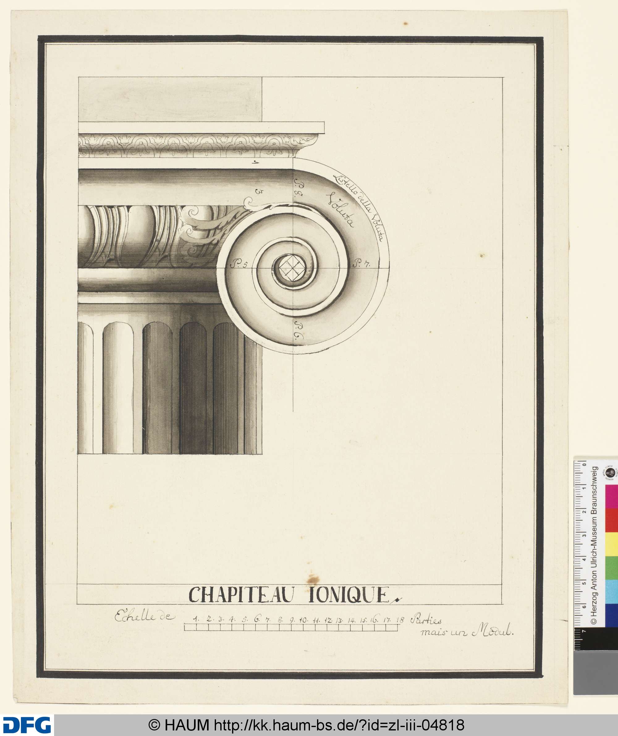 CHAPITEAU IONIQUE., Johann Wilhelm Meil, 1753–1805