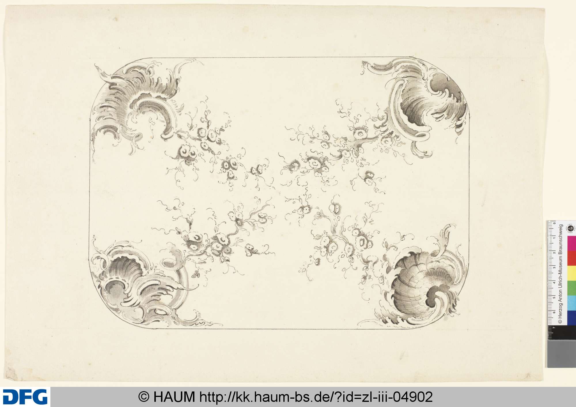 Plafondstudie, Johann Wilhelm Meil, 1753–1805