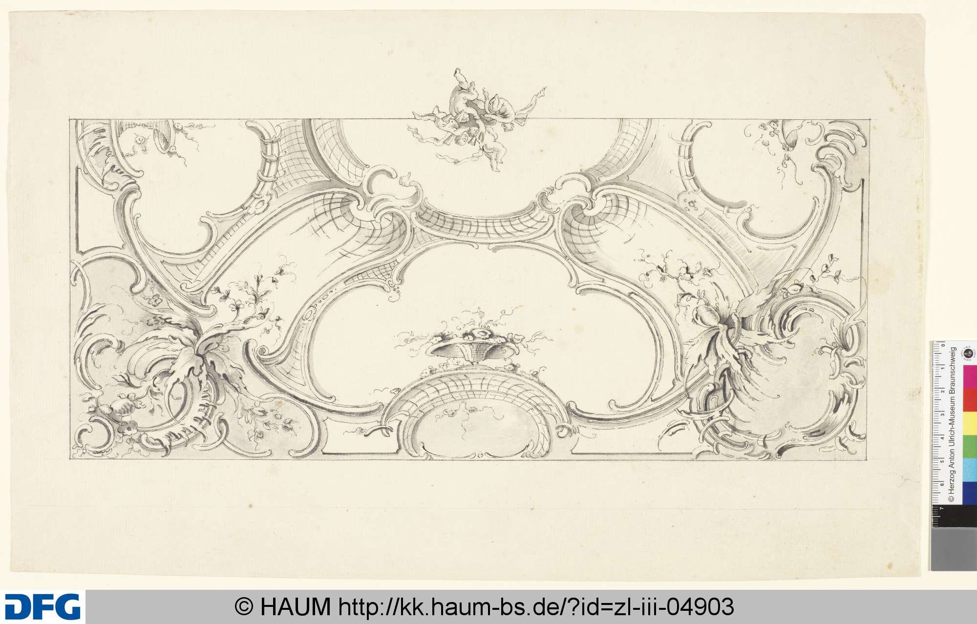 Plafondstudie, Johann Wilhelm Meil, 1753–1805