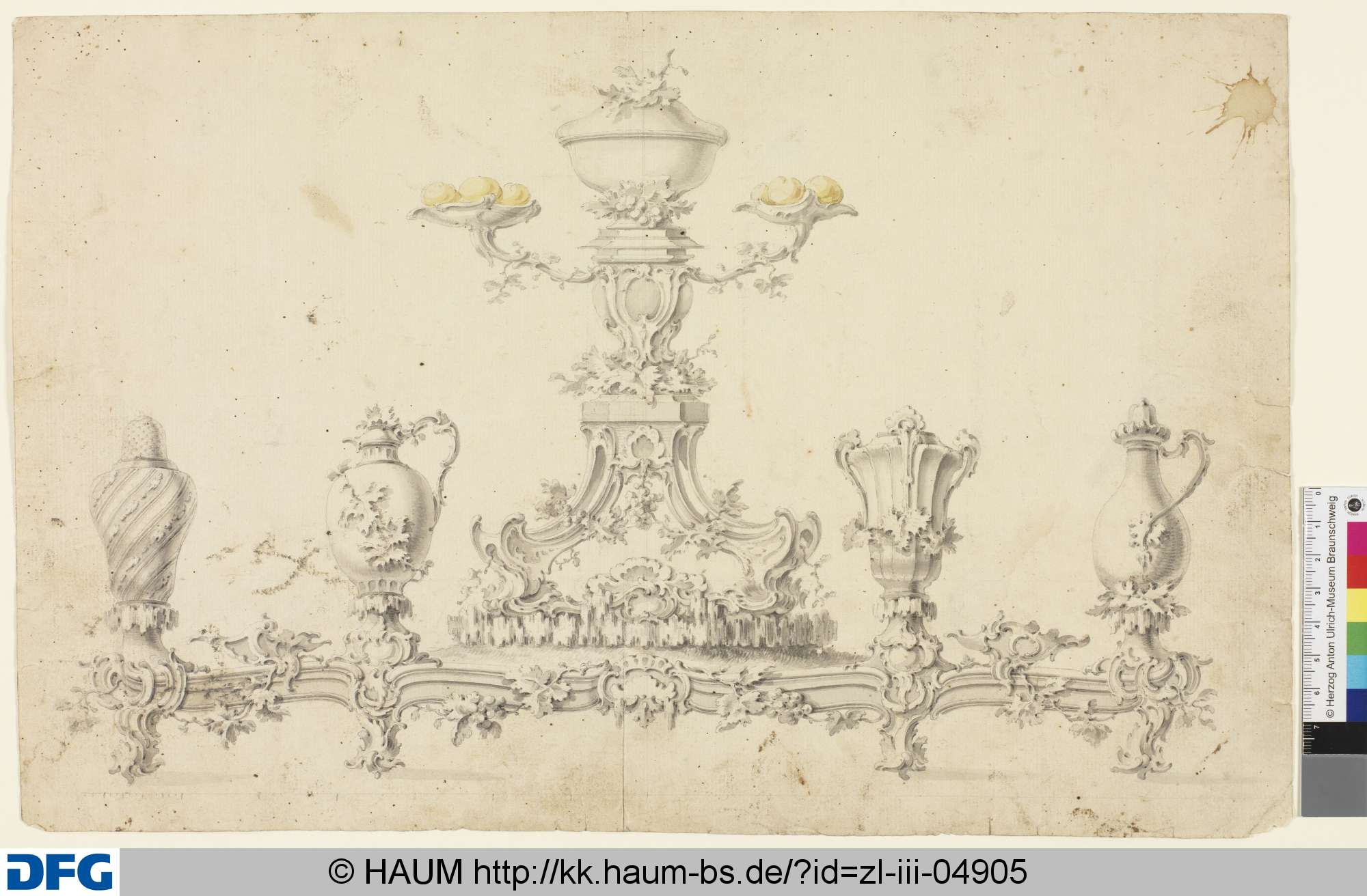 Tafelaufsatz, Carl Friedrich Lieberkühn, 1729–1769