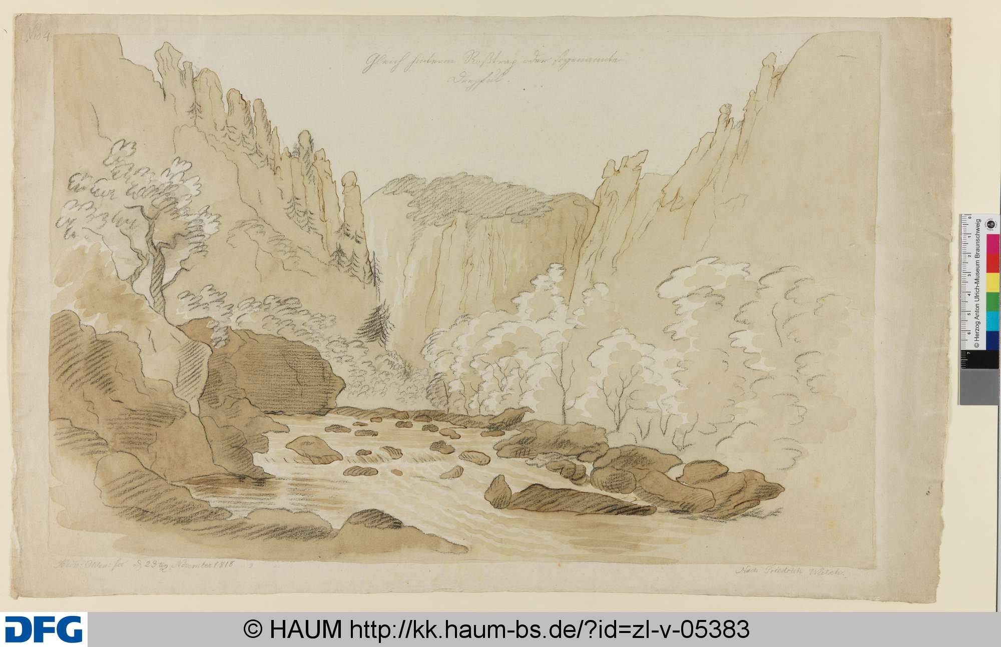 Hinter der Roßtrappe, Heinrich Oldenburg, 1818